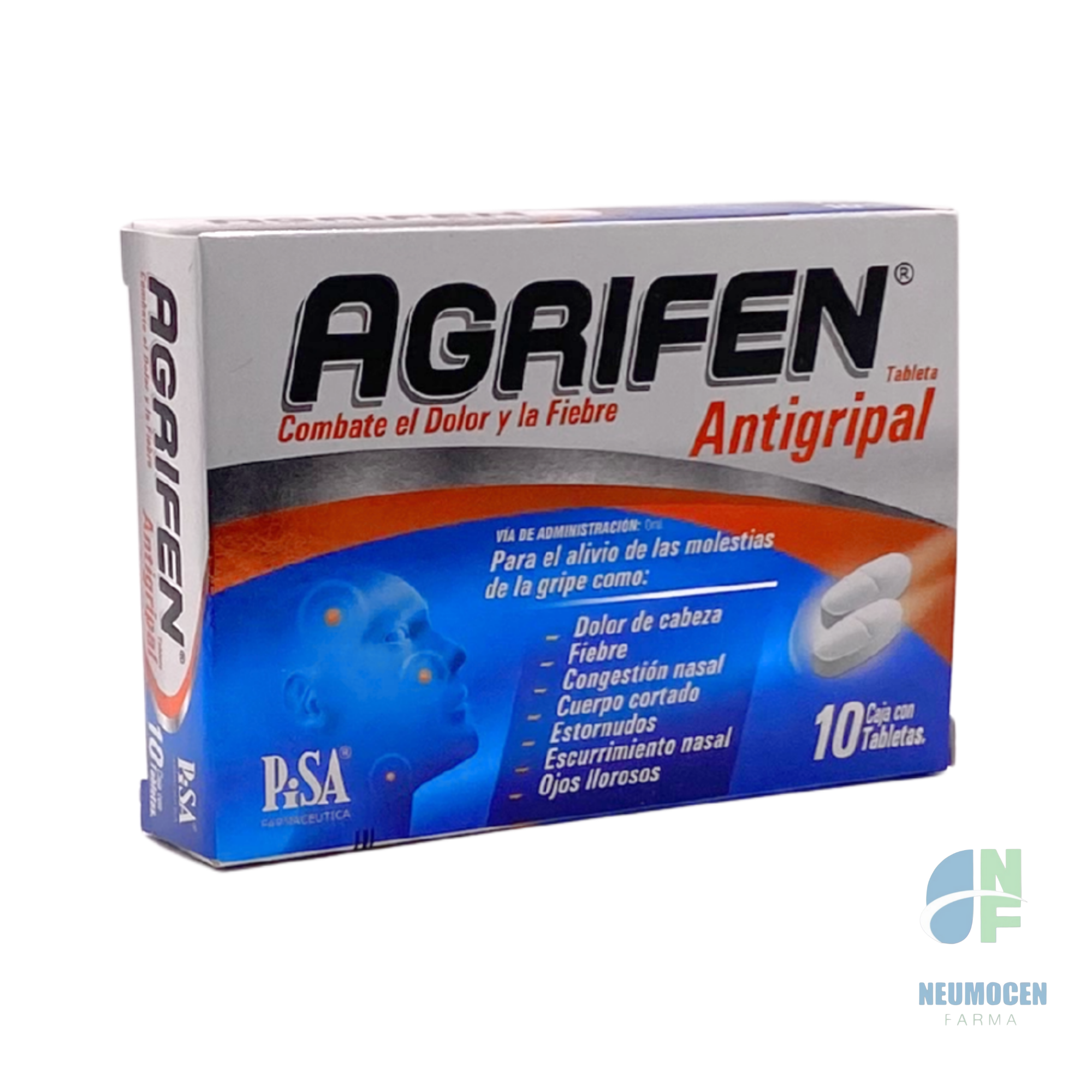 Presentación en caja con 10 tabletas