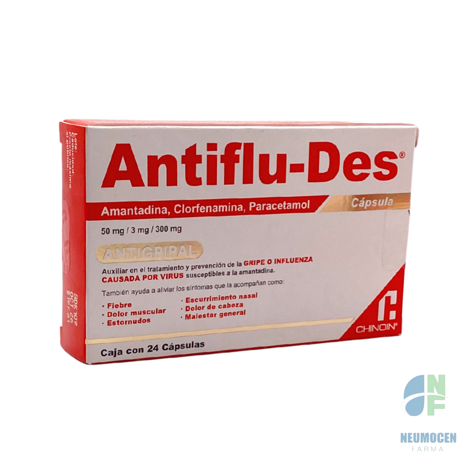 Presentación en caja con 24 cápsulas