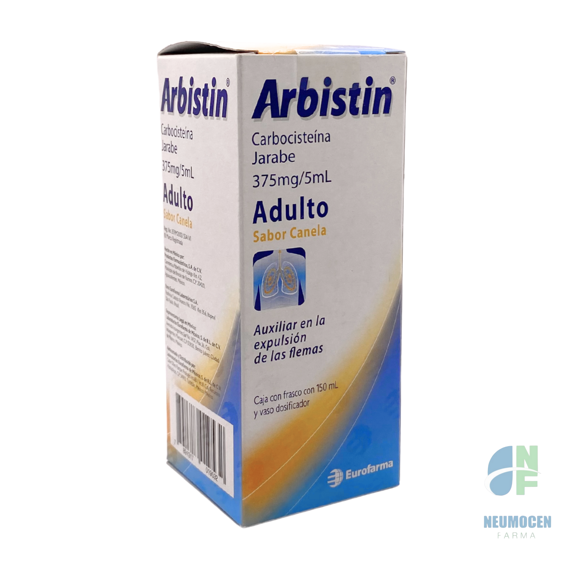 Caja con frasco con 150 ml y vaso dosificador