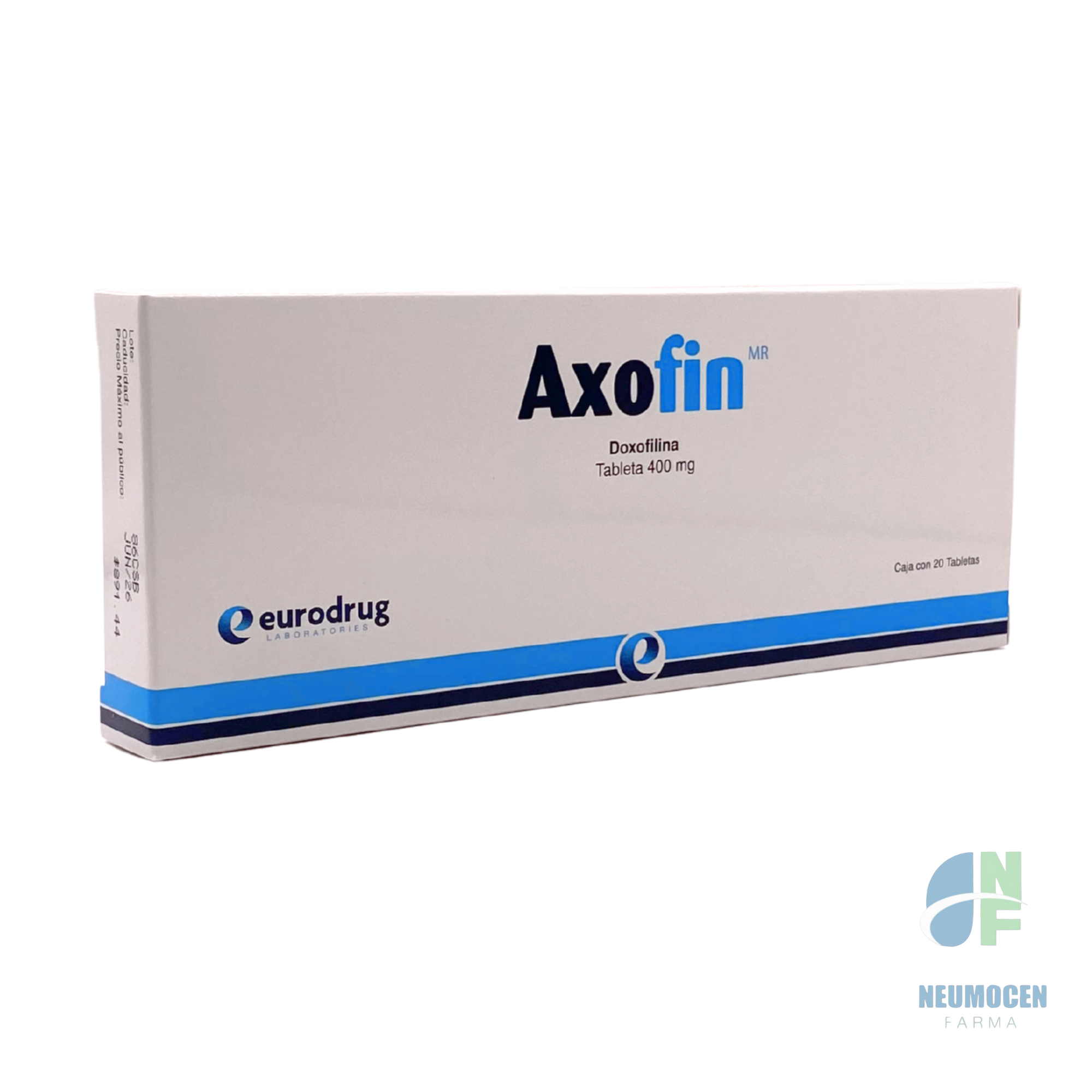 Presentación en caja con 20 tabletas