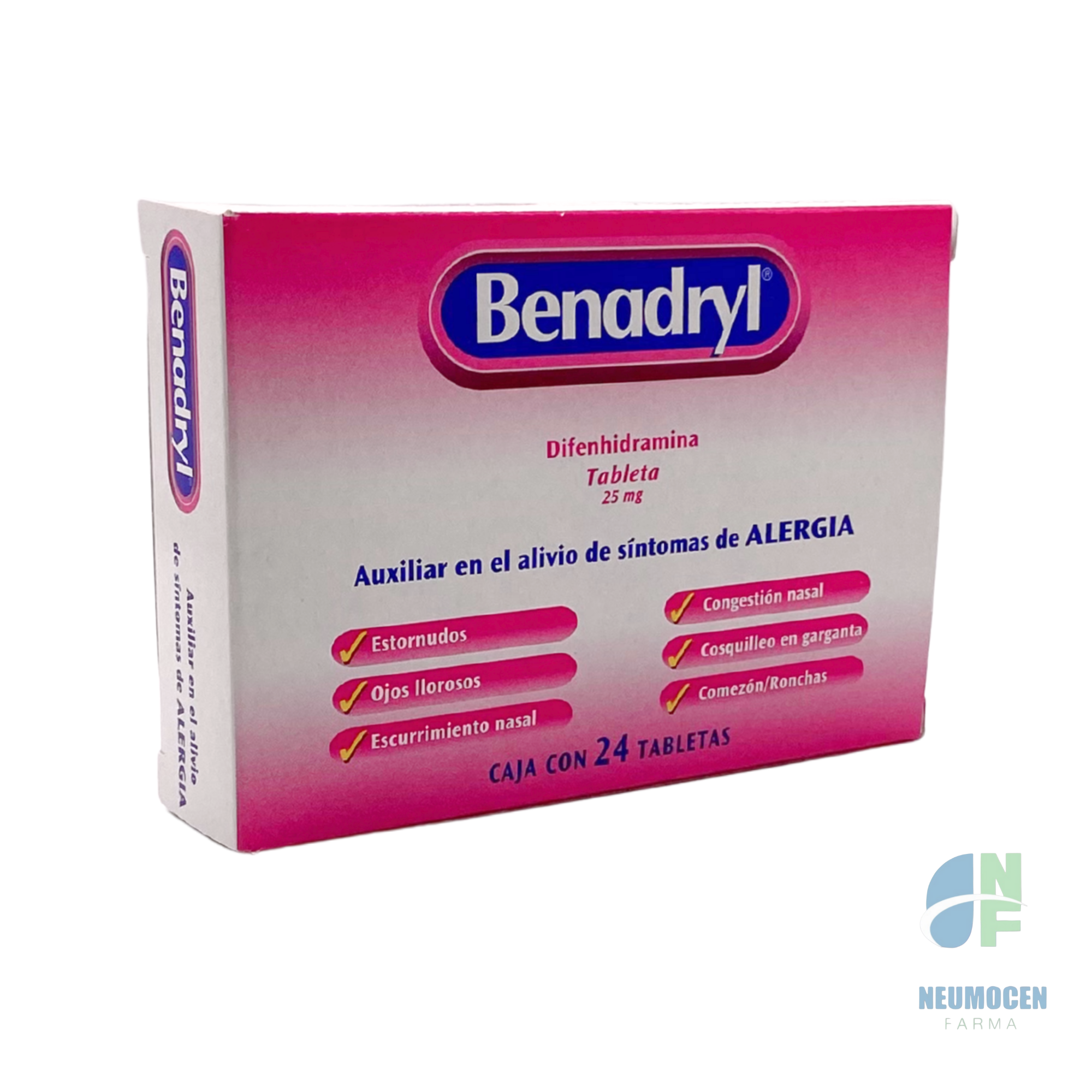 Presentación en caja con 24 tabletas