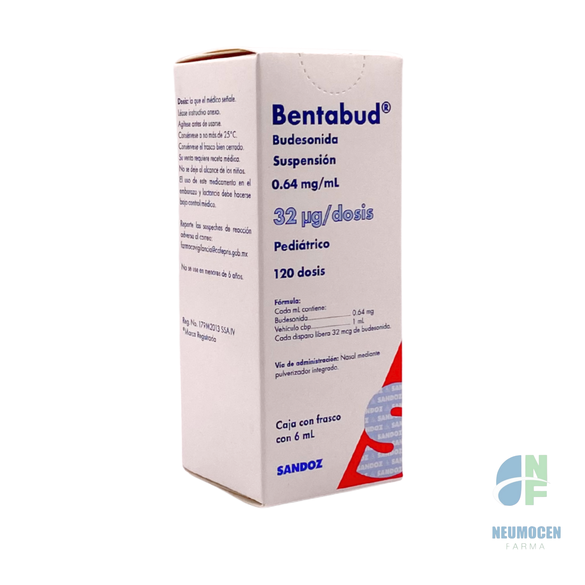 Caja con frasco con 6 ml