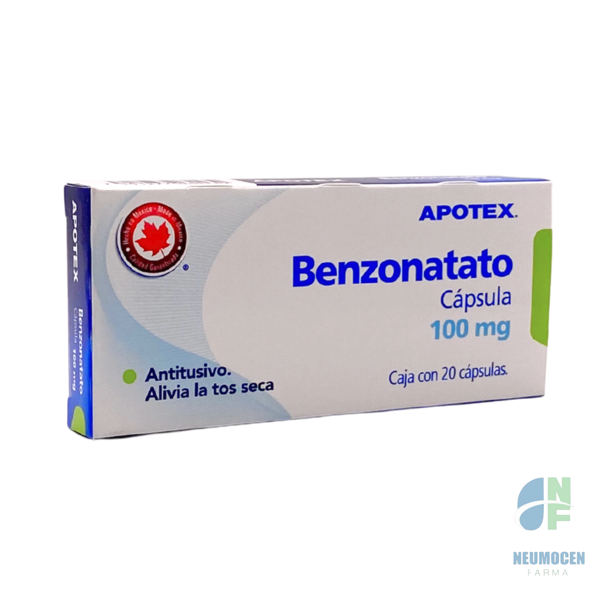 Presentación en caja con 20 cápsulas