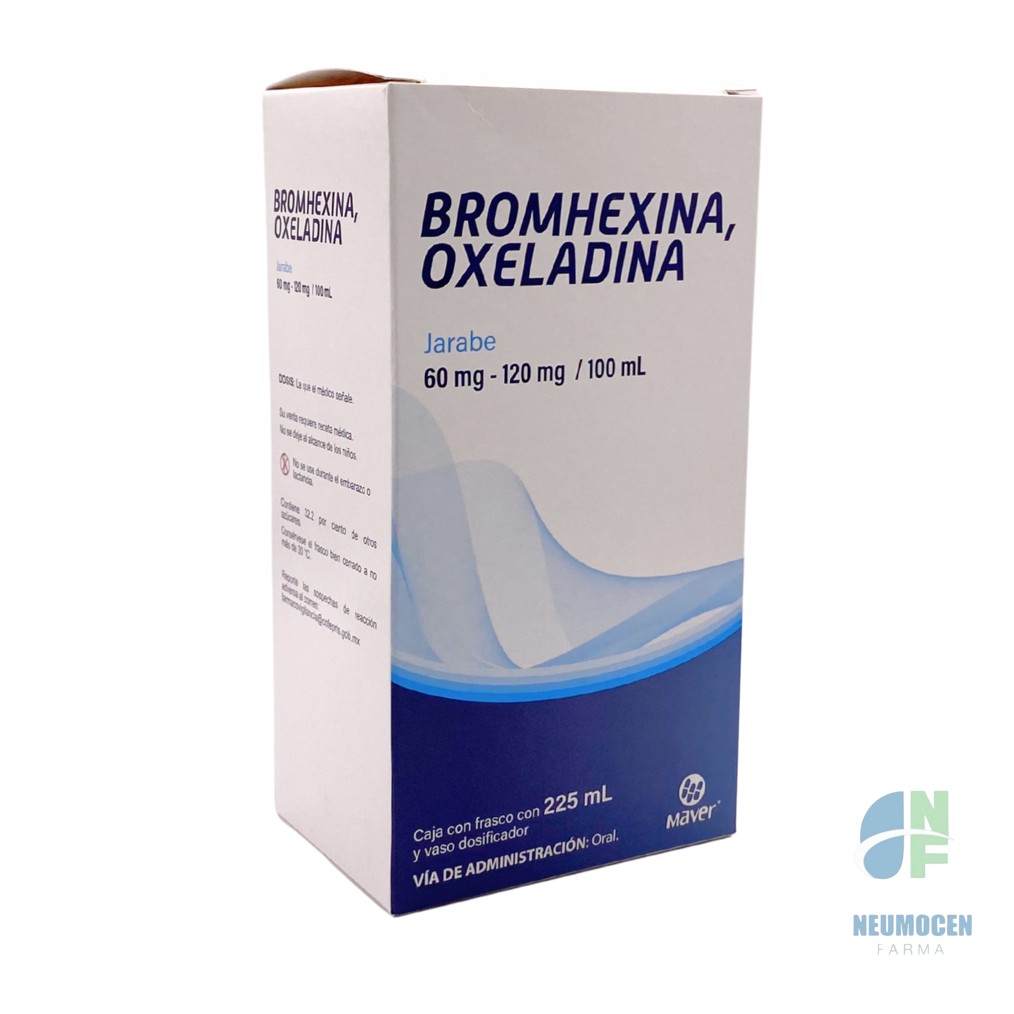 Caja con un frasco con 225 ml y vaso dosificador