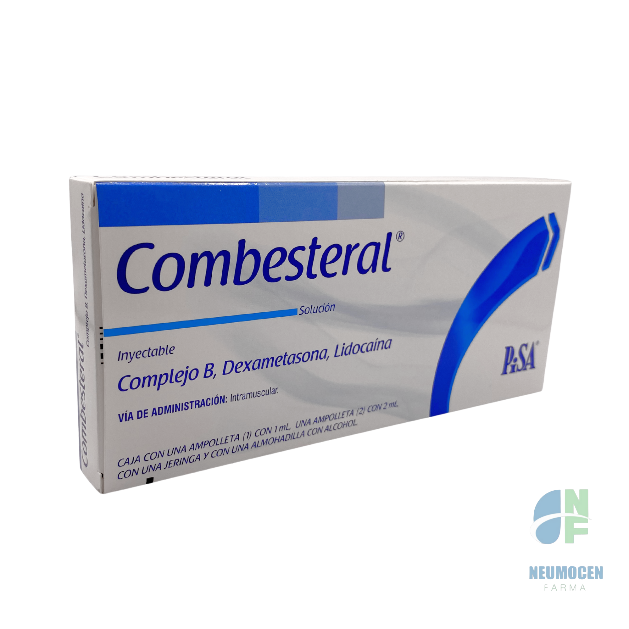 Caja con una ampolleta de 1 ml y una ampolleta de 2 ml