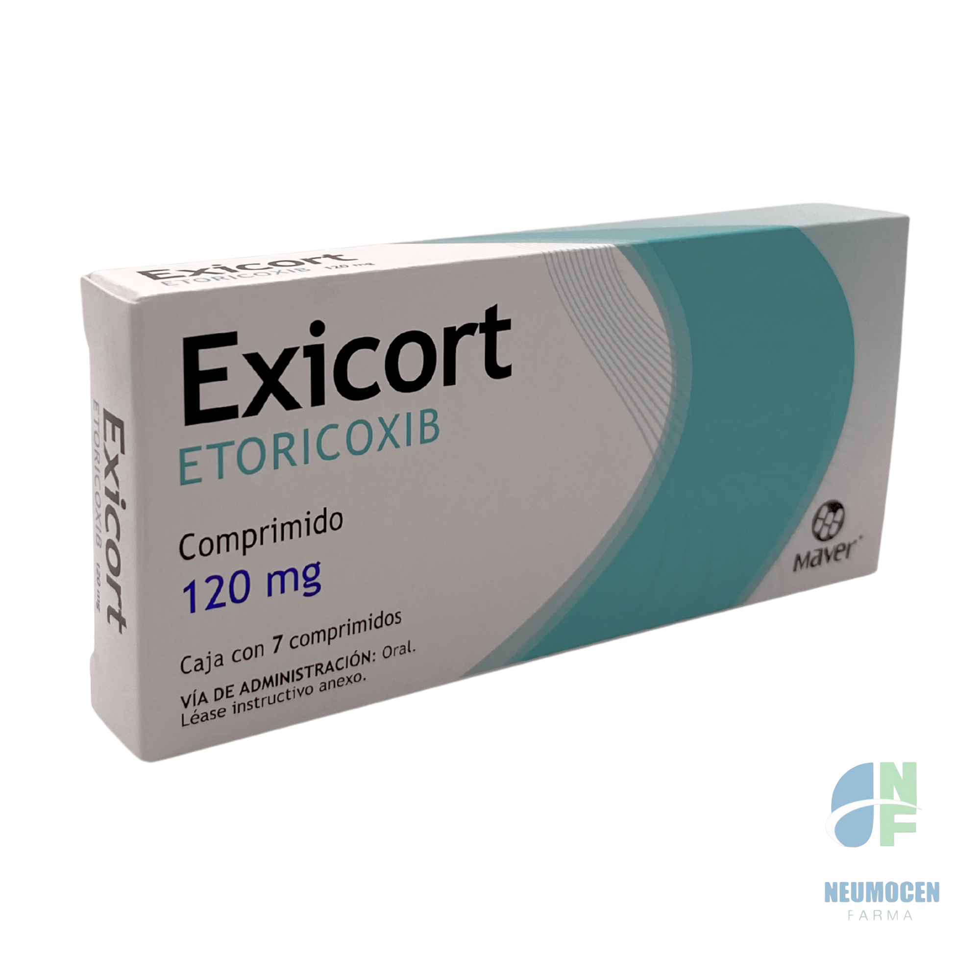 Presentación en caja con 7 comprimidos