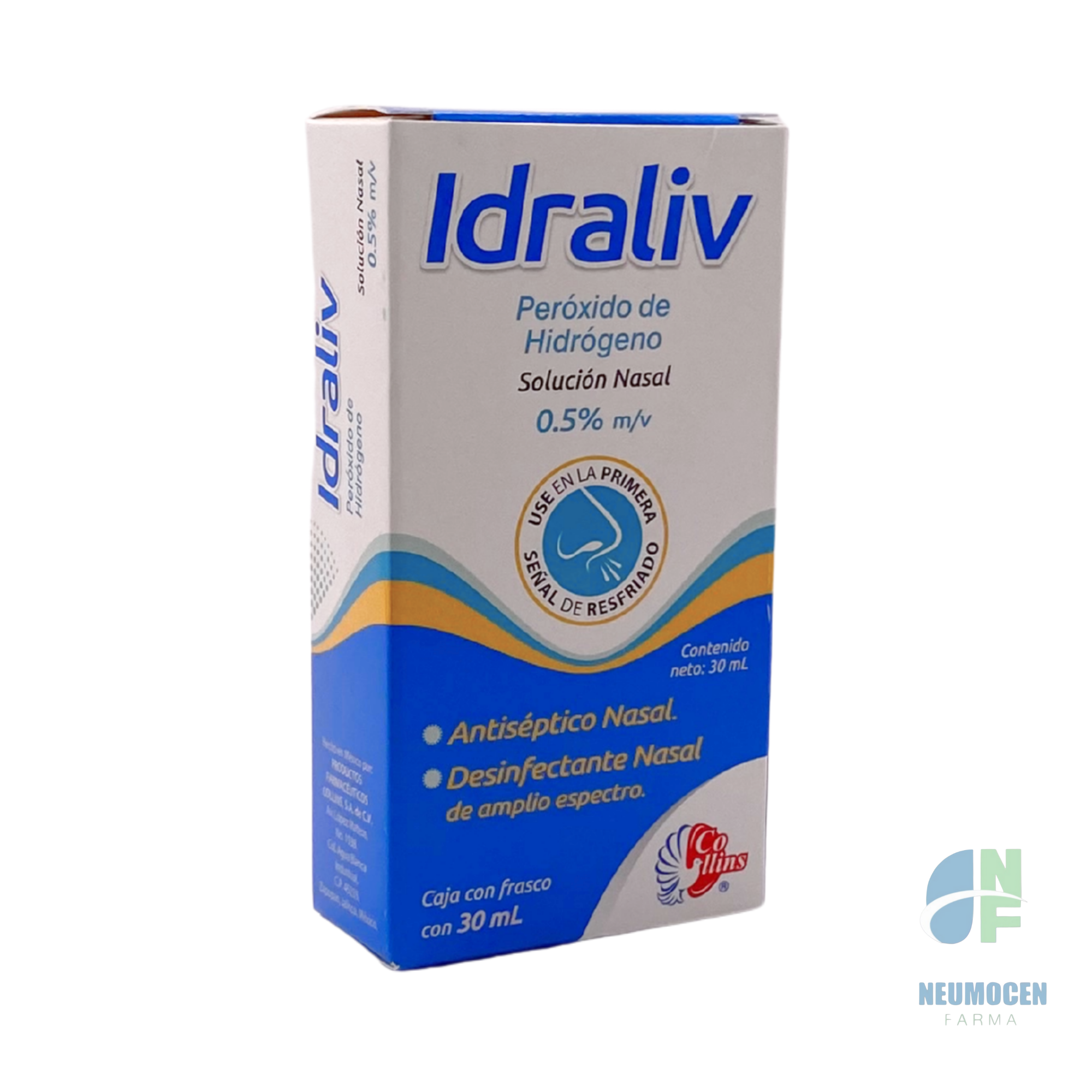 Caja con frasco con 30 ml