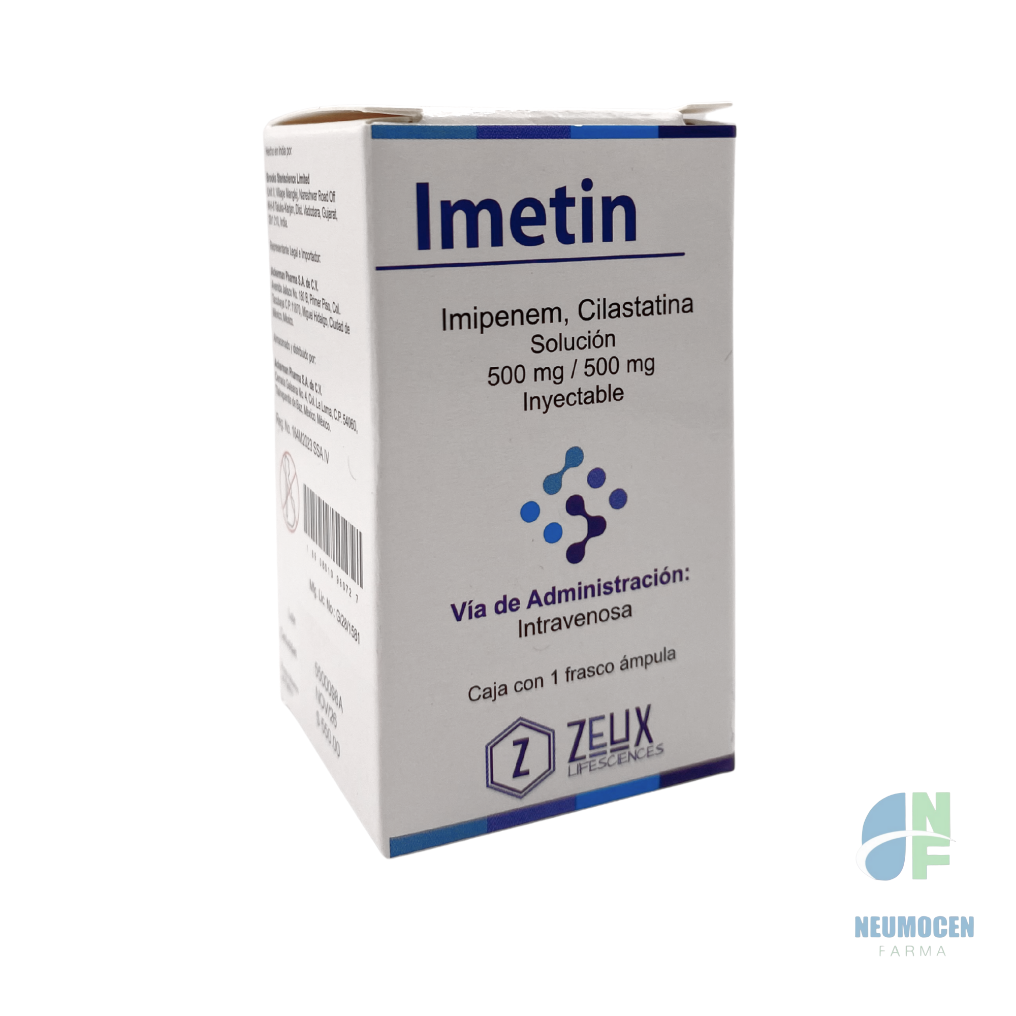 Caja con 1 frasco ámpula