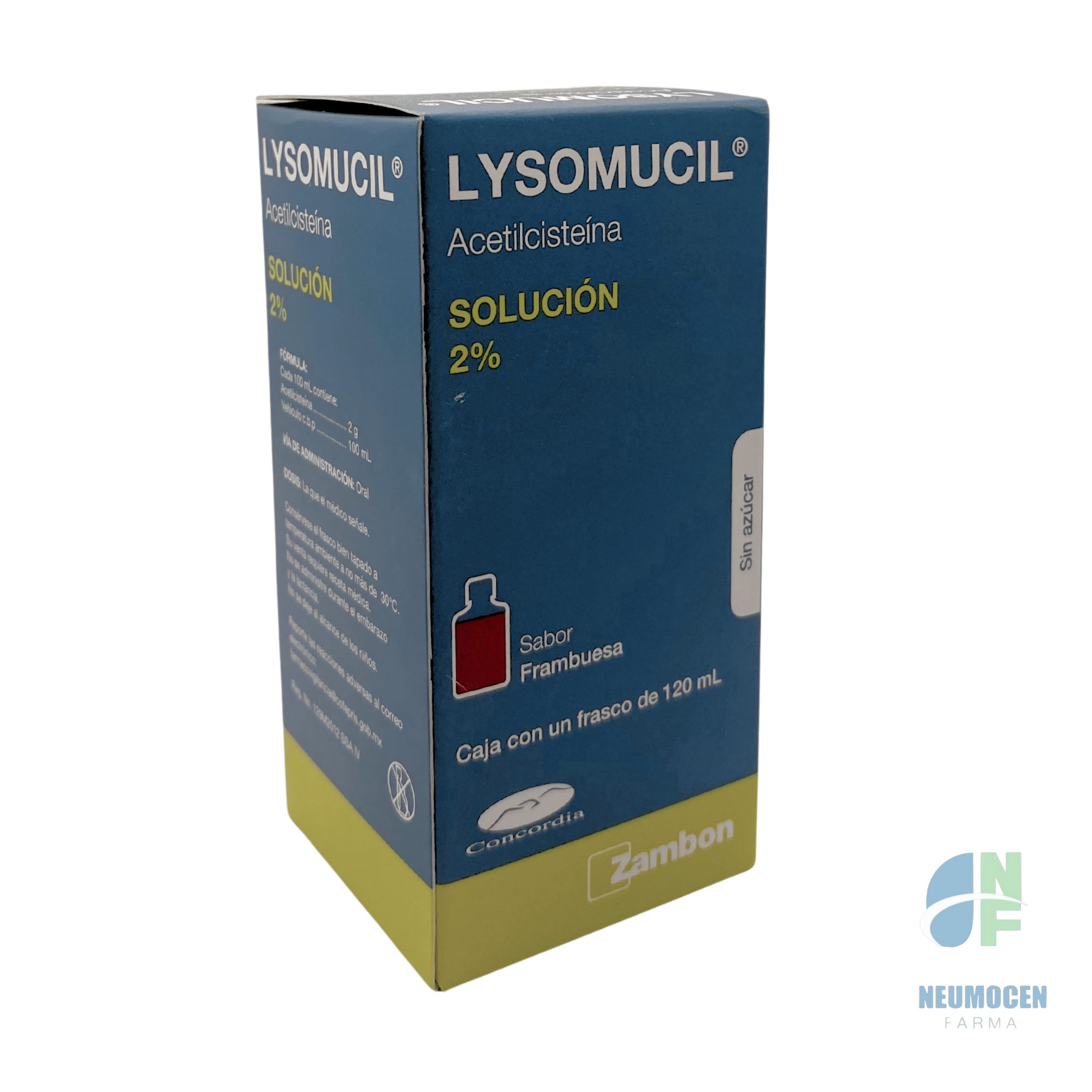 Caja con un frasco de 120 ml