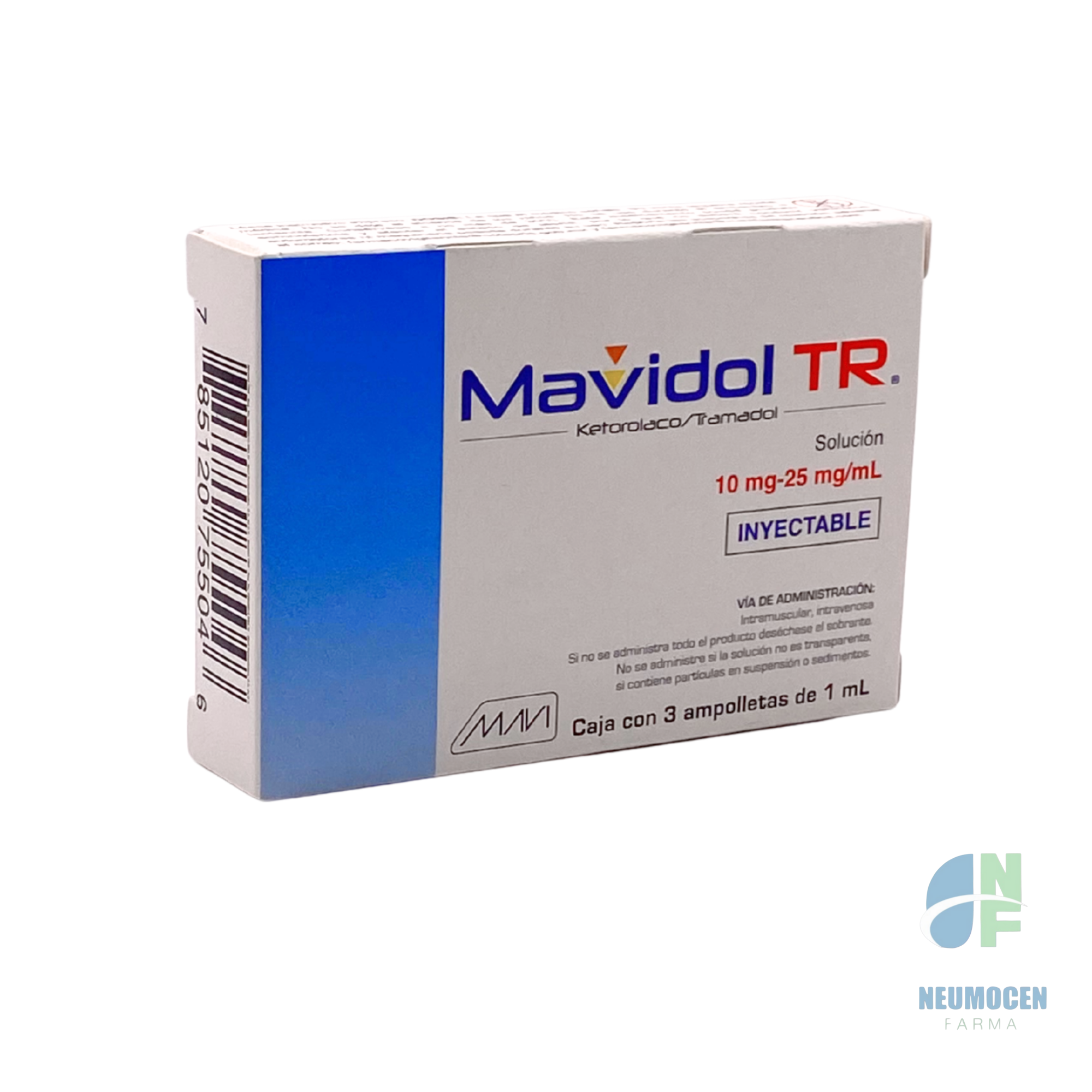 Caja con 3 ampolletas de 1 ml