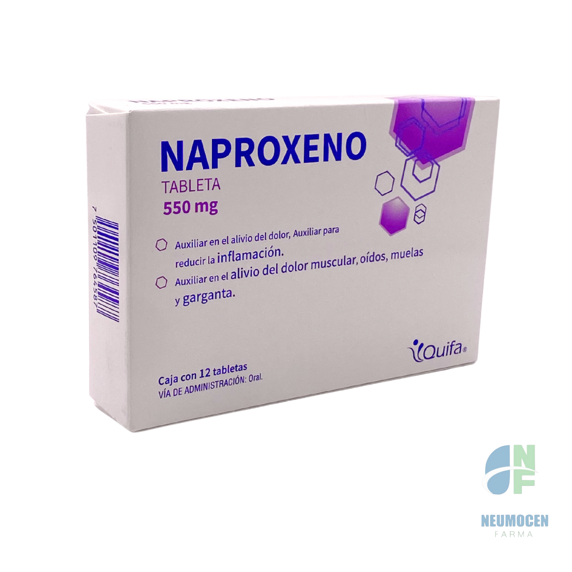 Presentación en caja con 12 tabletas