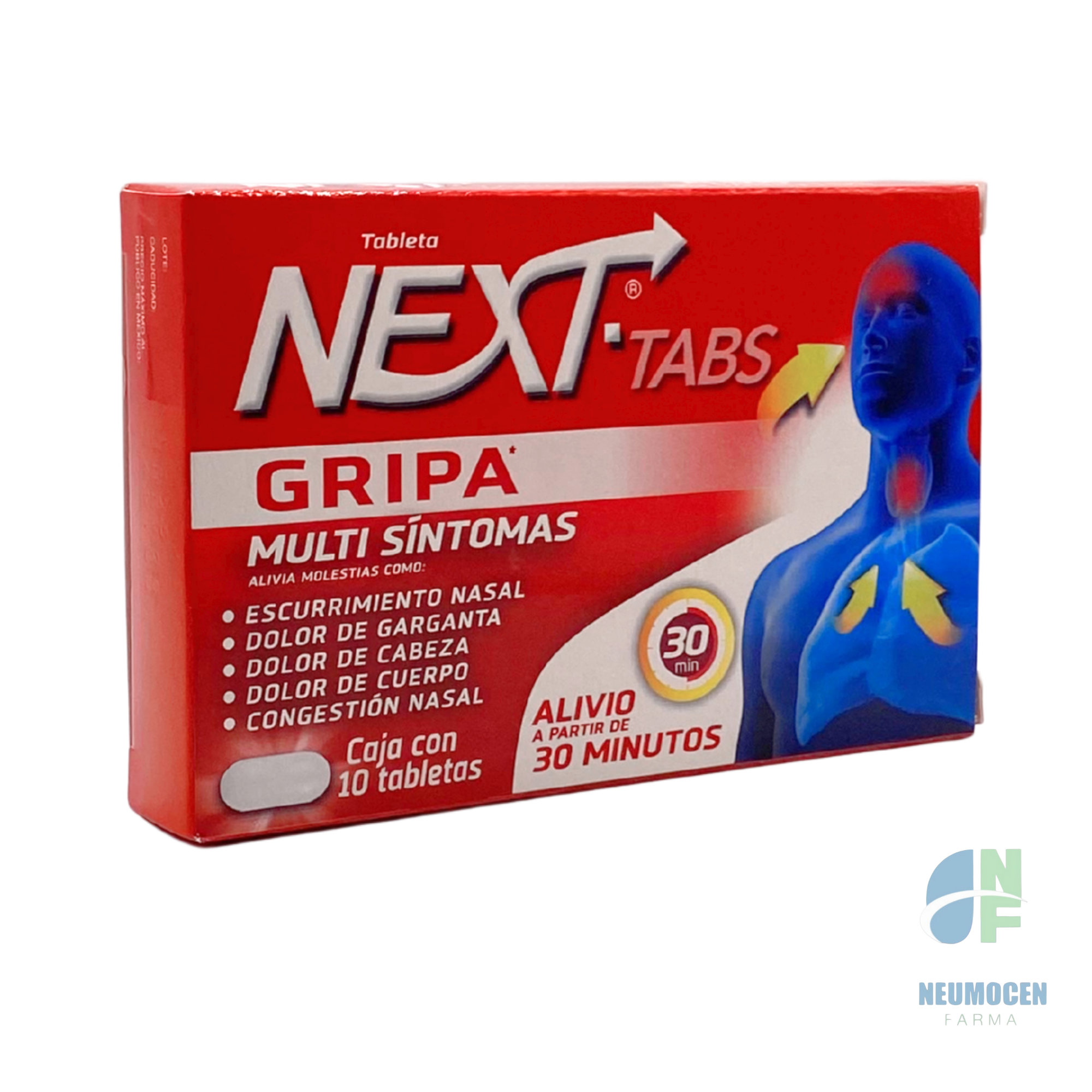 Presentación en caja con 10 tabletas.