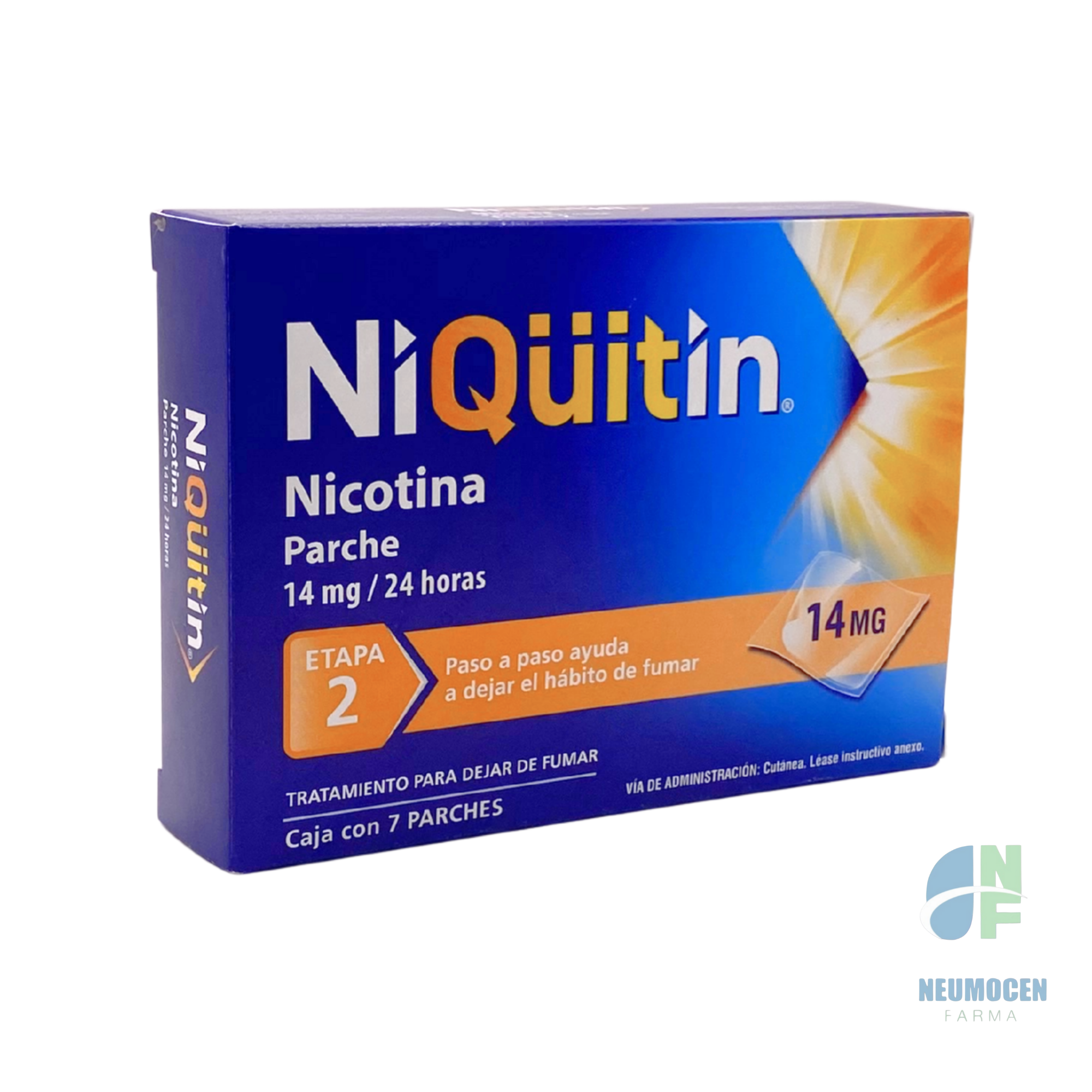 Presentación en caja con 7 parches