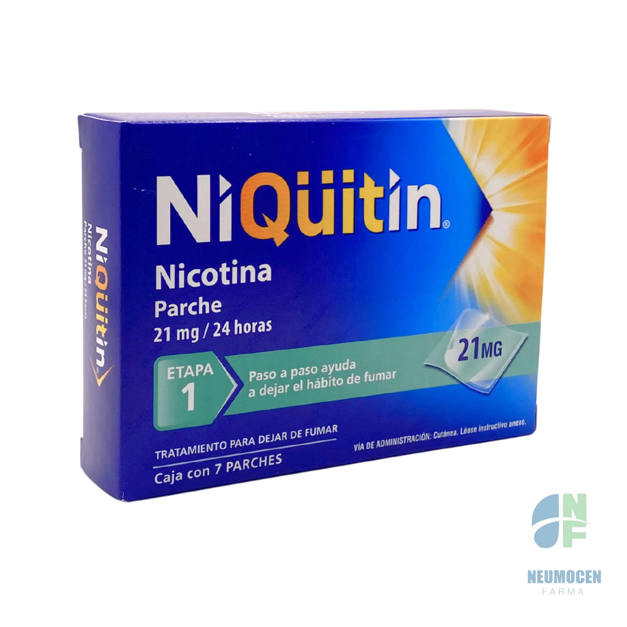 Presentación en caja con 7 parches