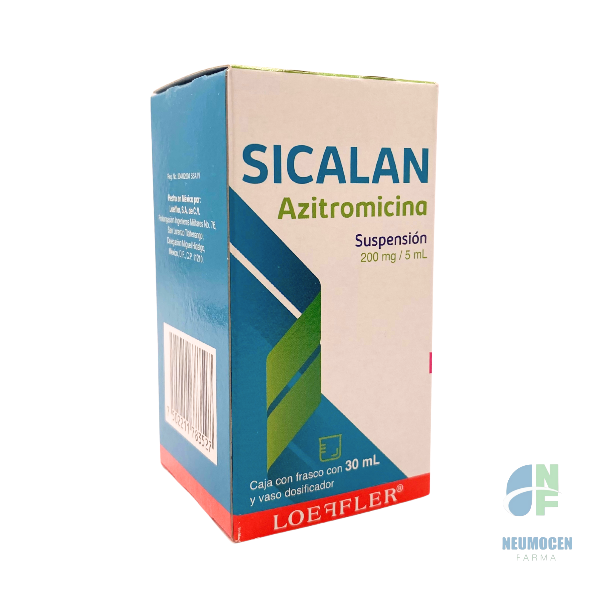 Caja con un frasco con 30 ml y vaso dosificador