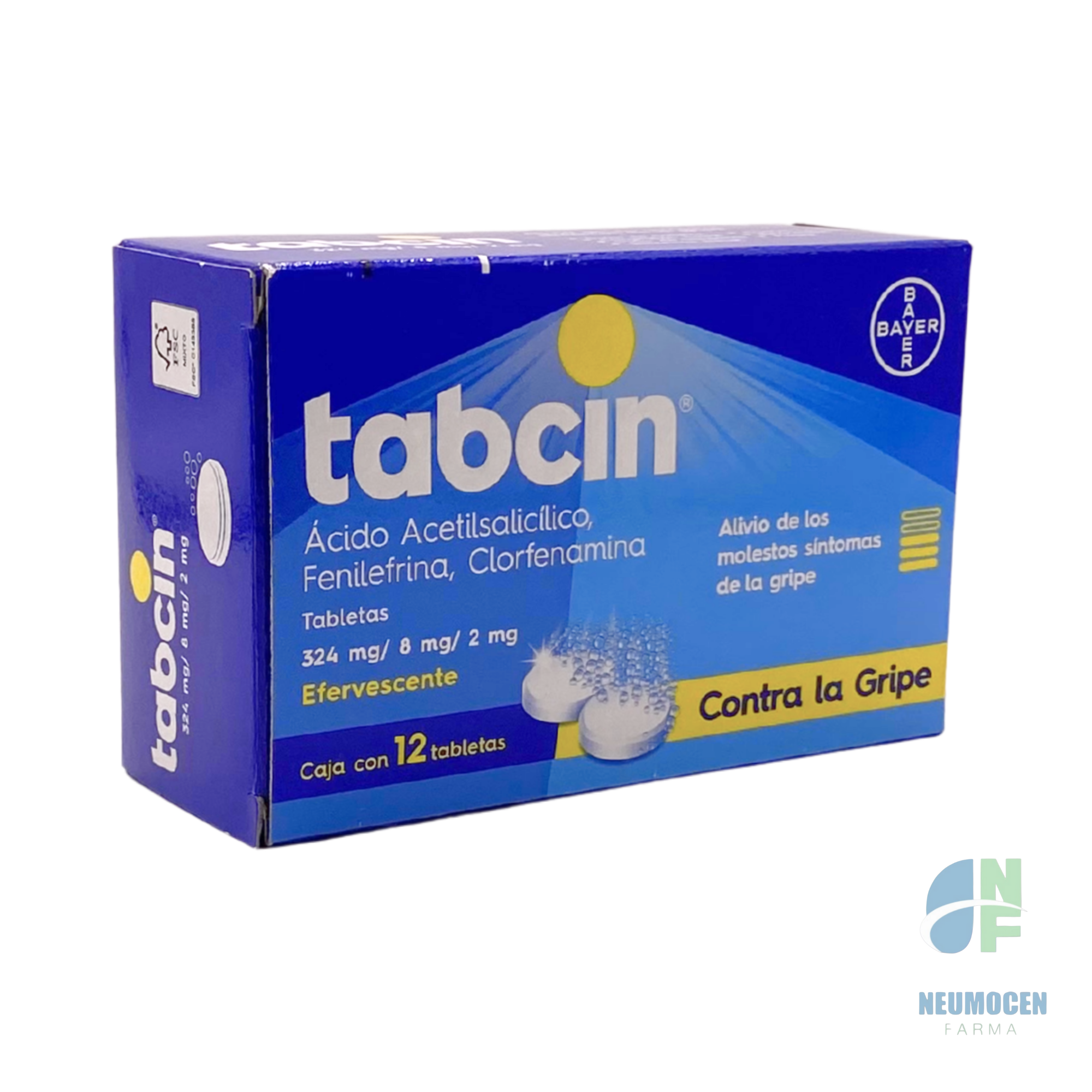 Presentación en caja con 12 tabletas