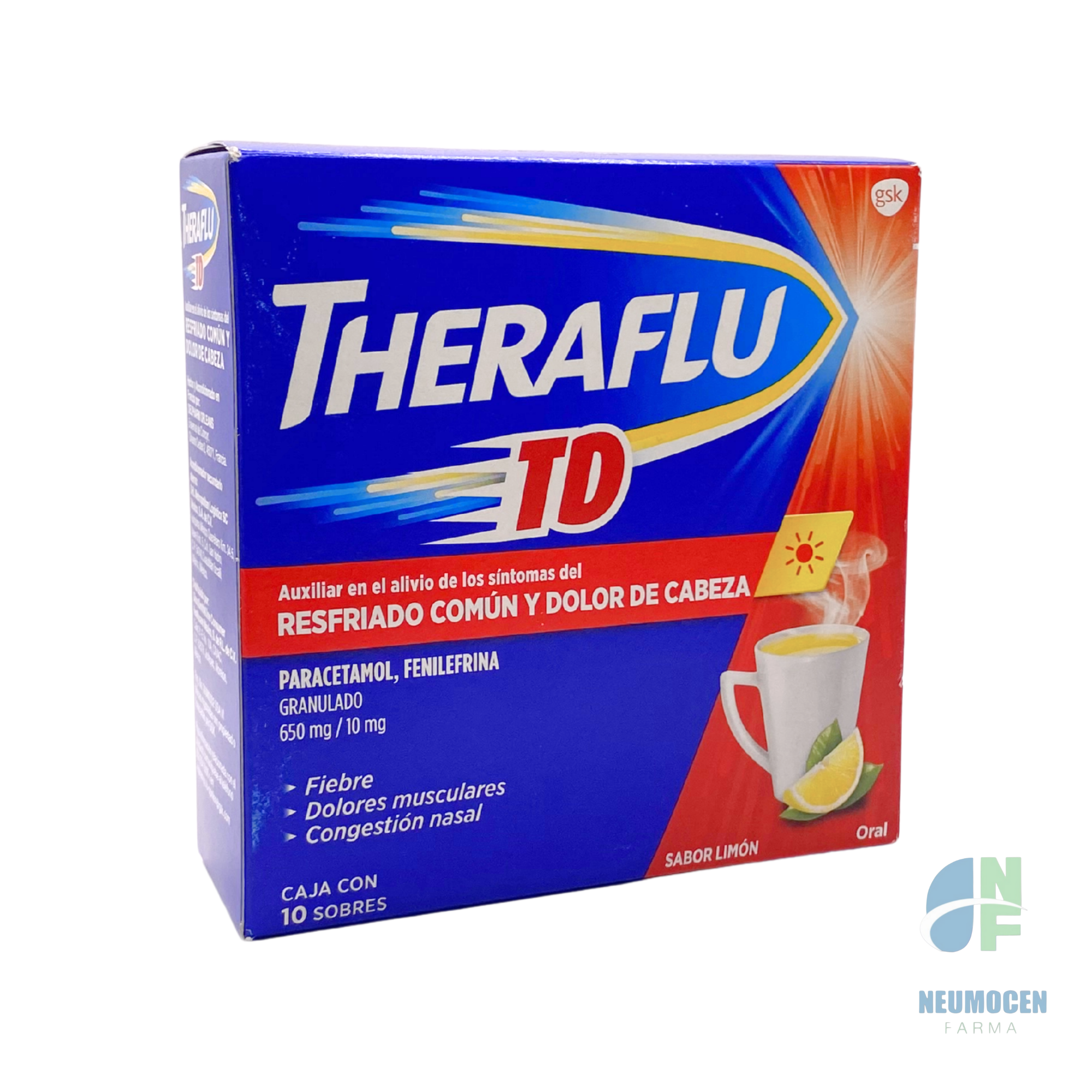 Presentación en caja con 10 sobres