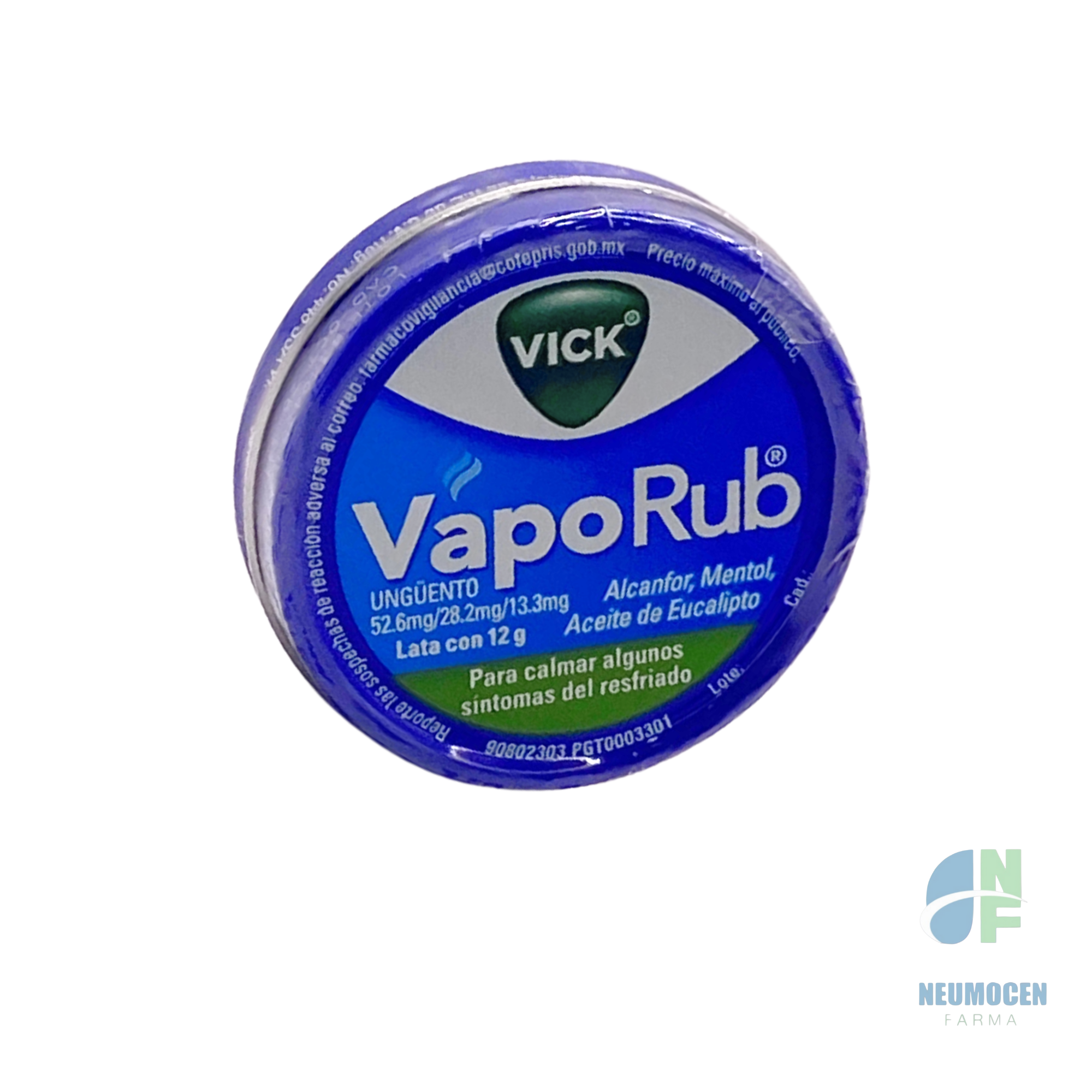 Presentación en lata con 12 g