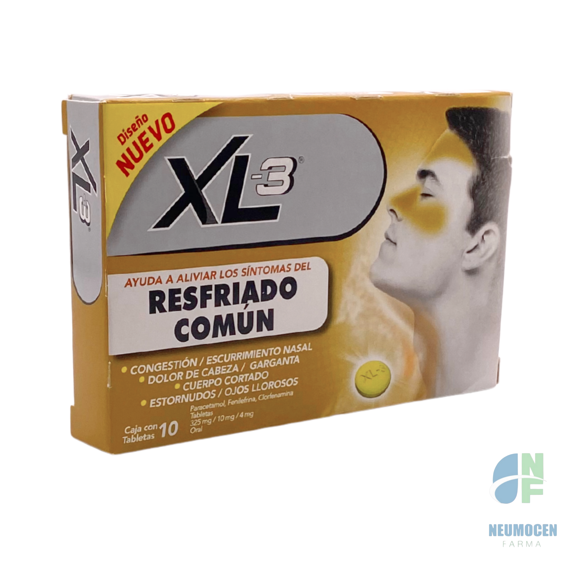 Presentación en caja con 10 tabletas