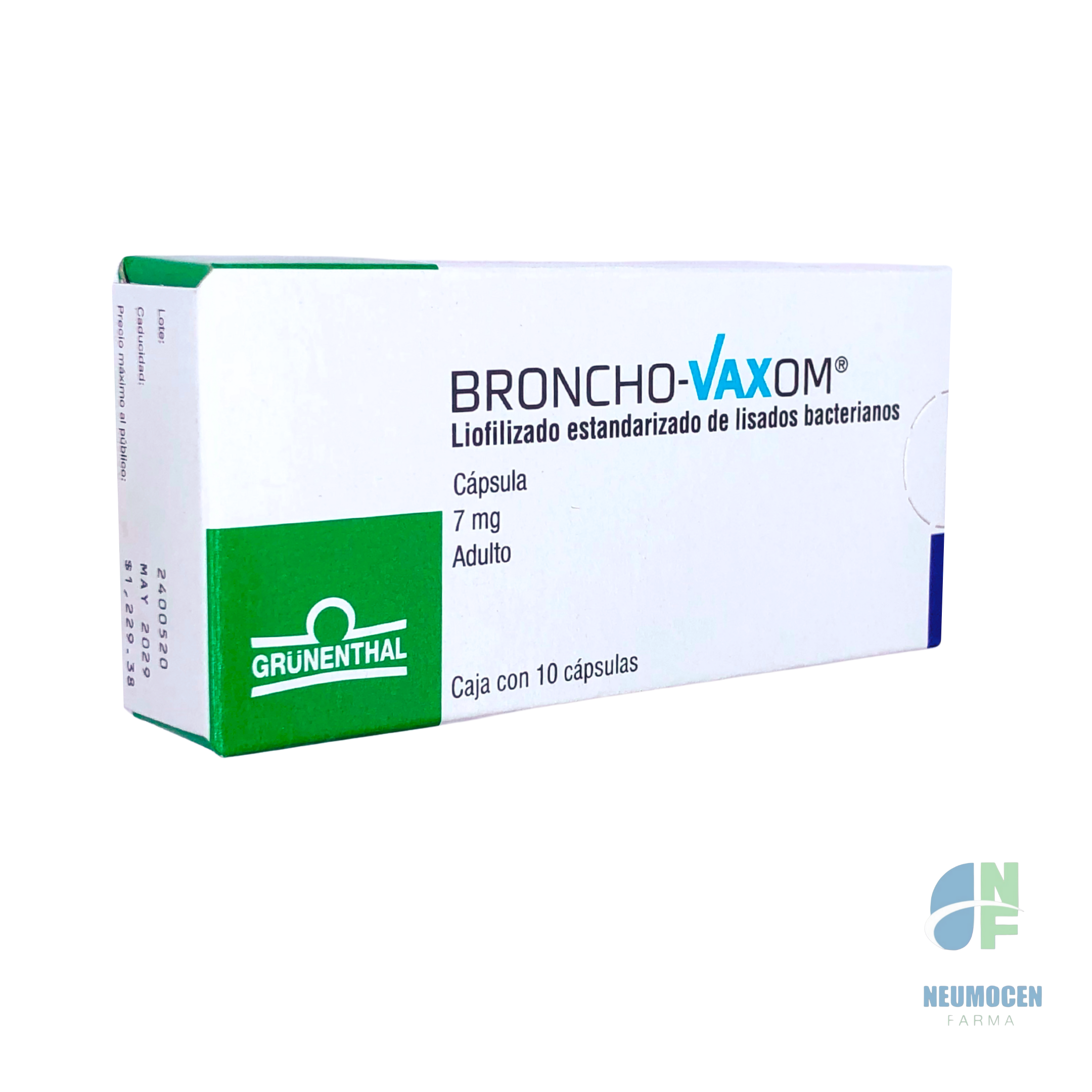 Presentación en caja con 10 cápsulas