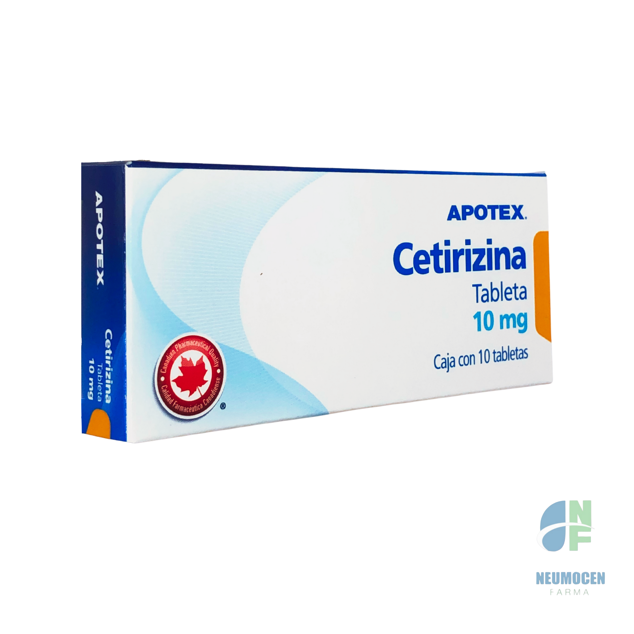 Presentación en caja con 10 tabletas