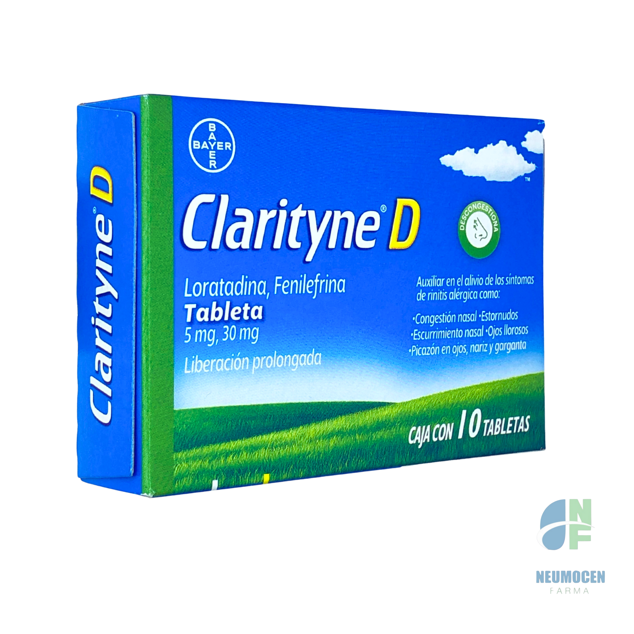 Presentación en caja con 10 tabletas