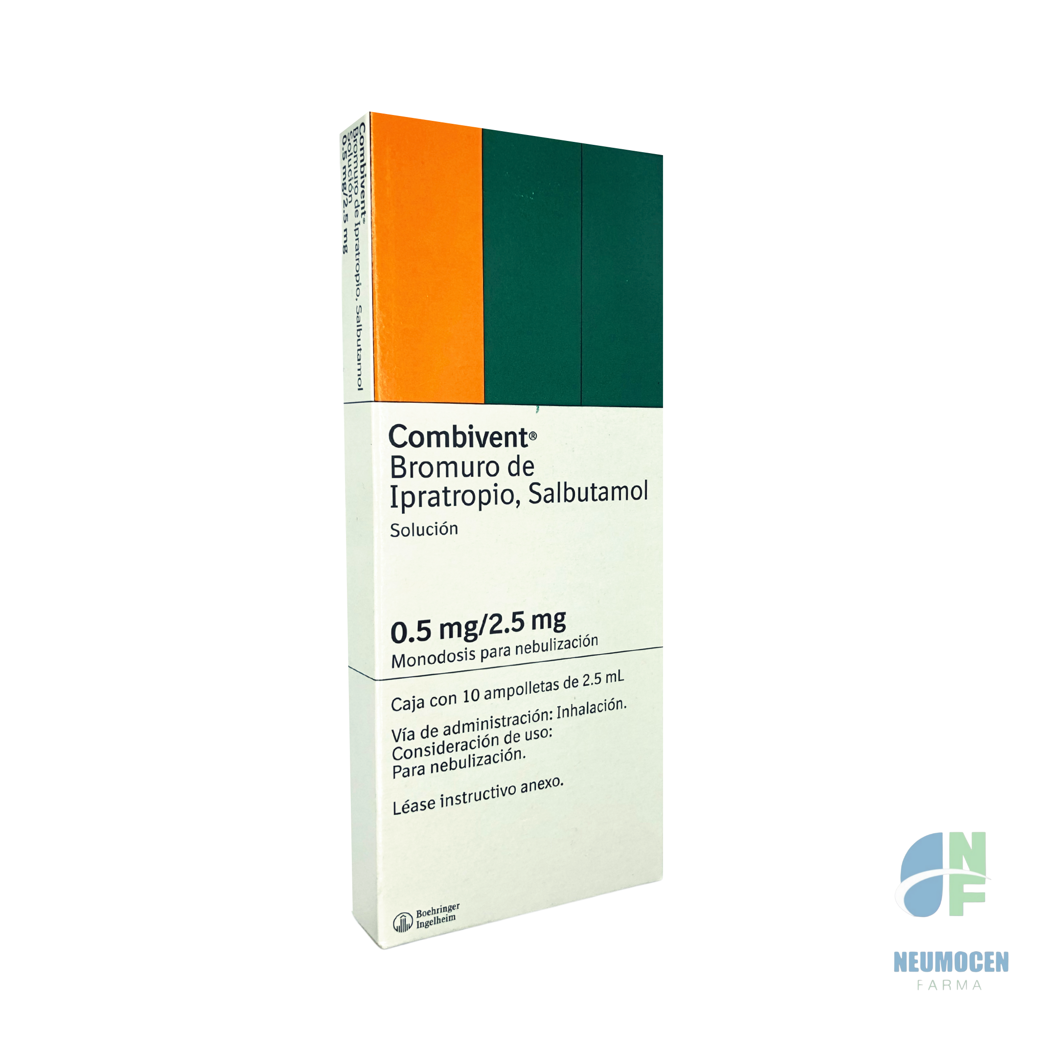 Caja con 10 ampolletas con 2.5 ml