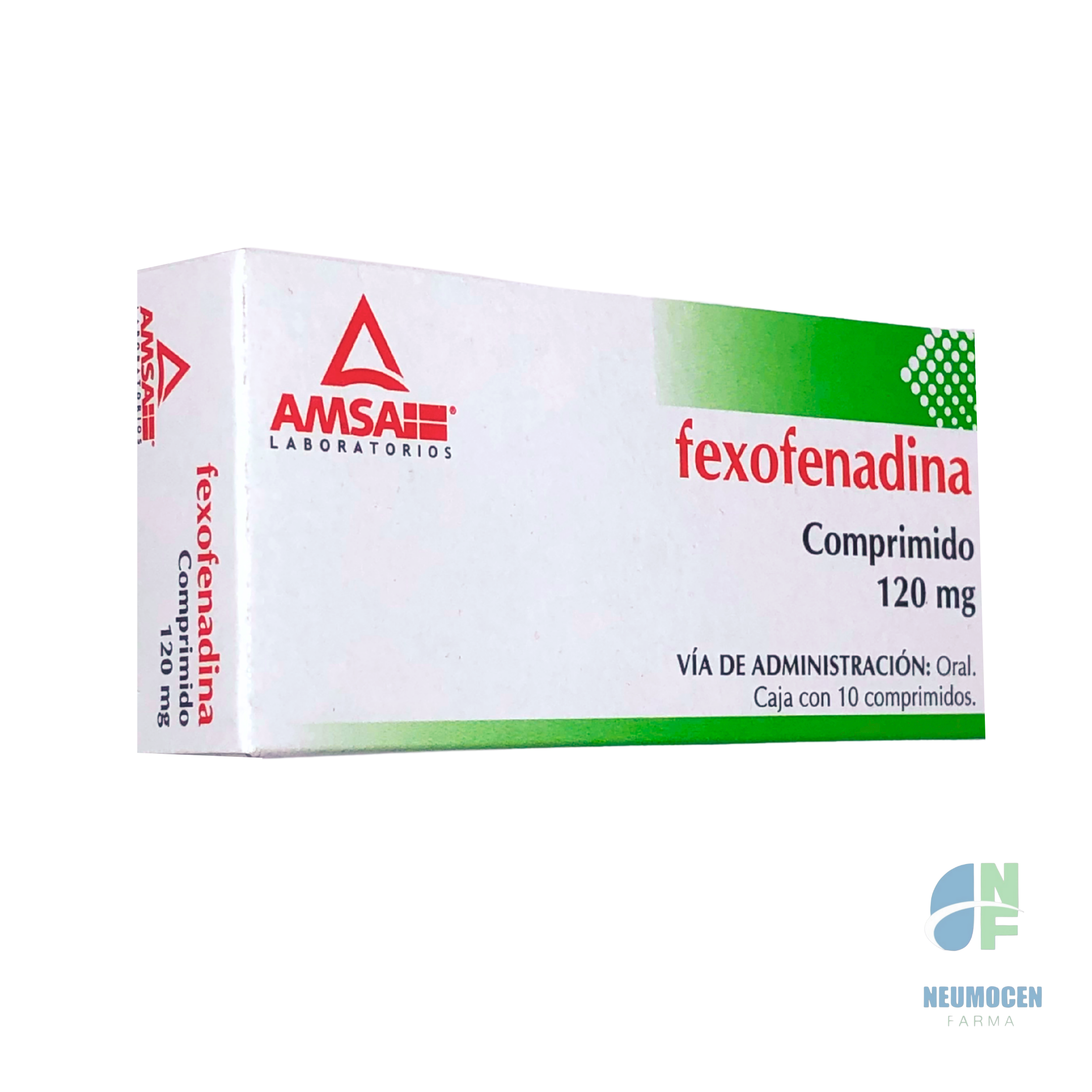 Presentación en caja con 10 comprimidos