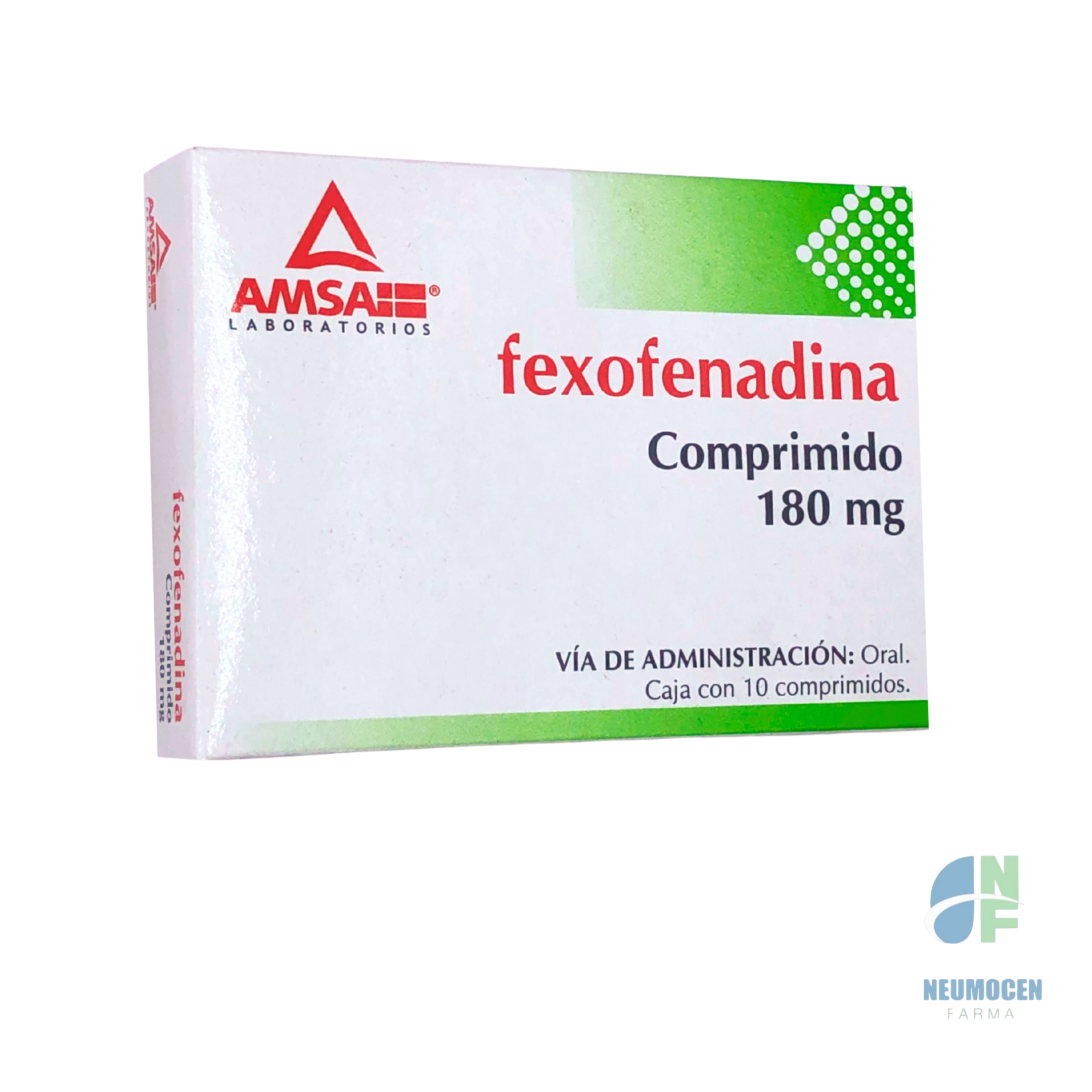 Presentación en caja con 10 comprimidos