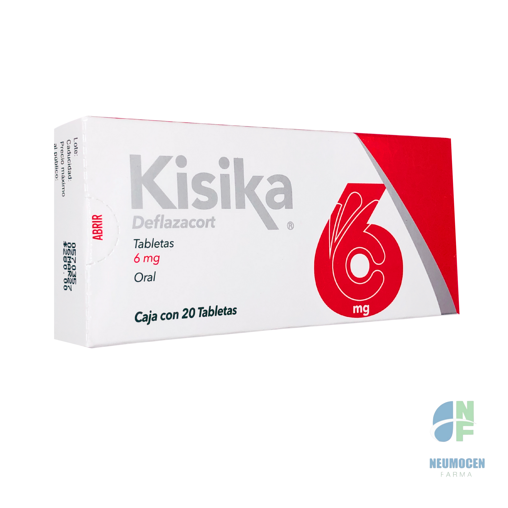 Presentación en caja con 20 tabletas