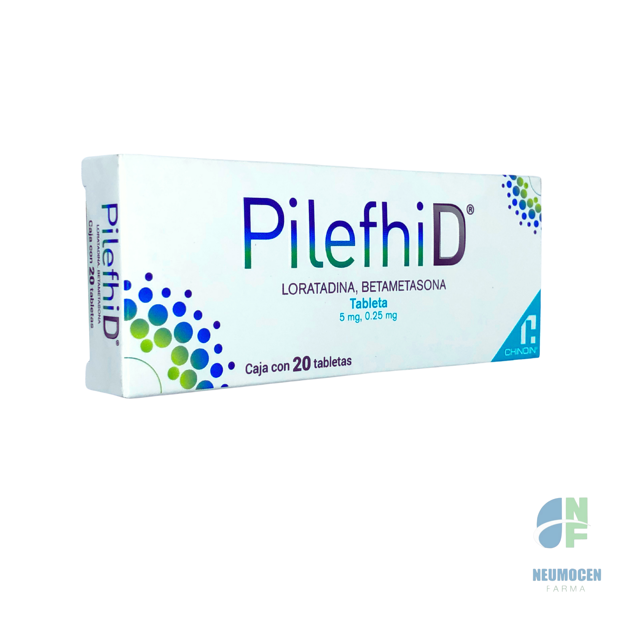 Presentación en caja con 20 tabletas