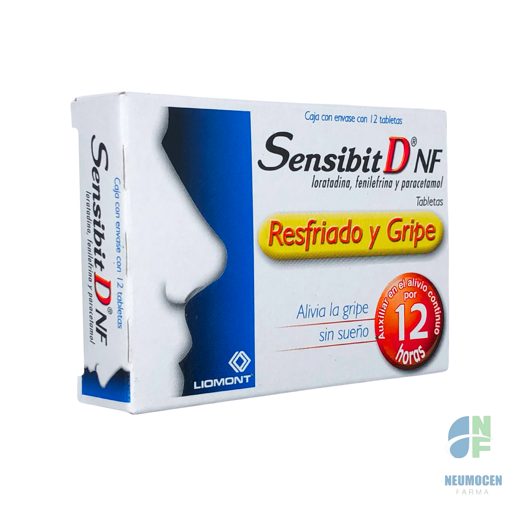 Presentación en caja con 12 tabletas