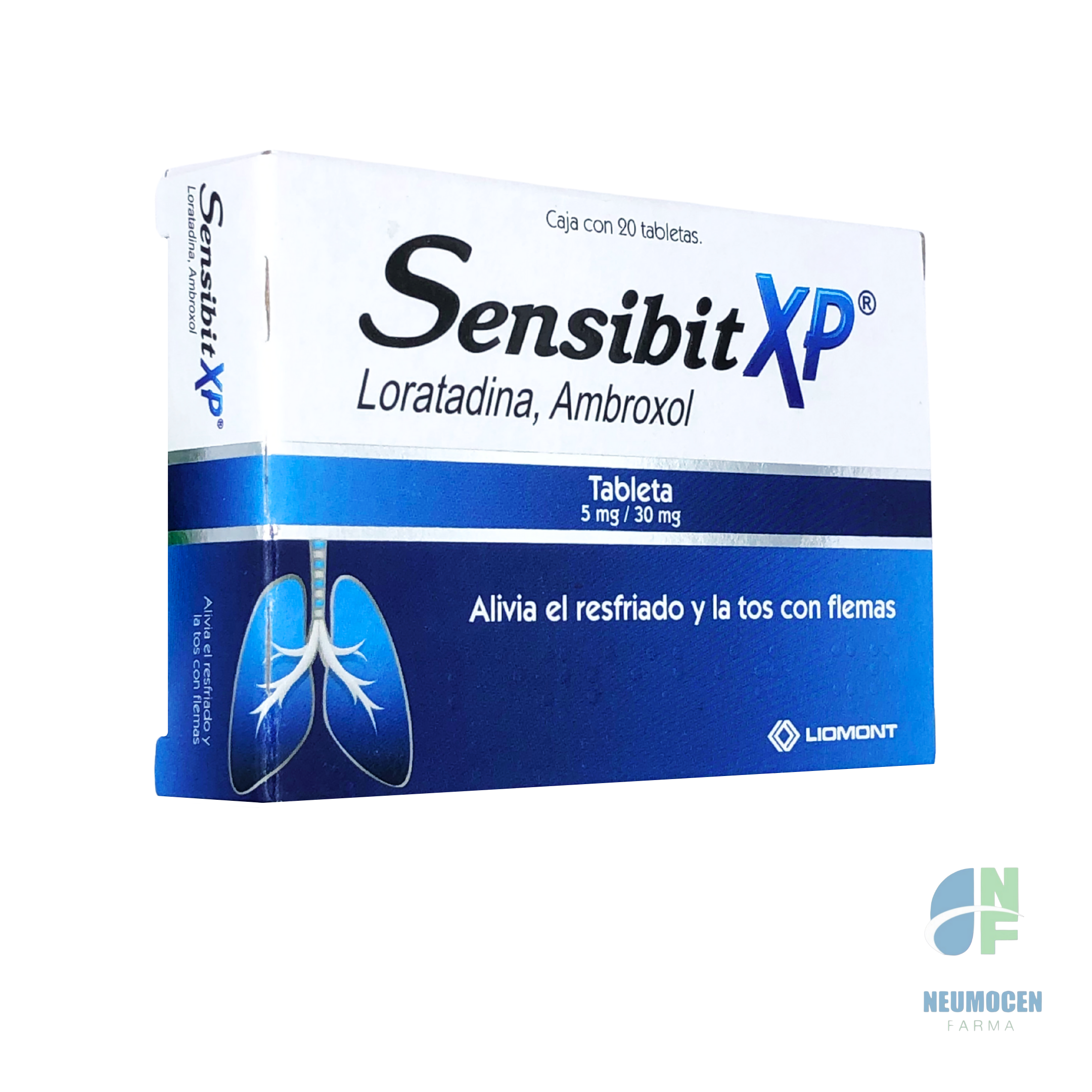 Presentación en caja con 20 tabletas