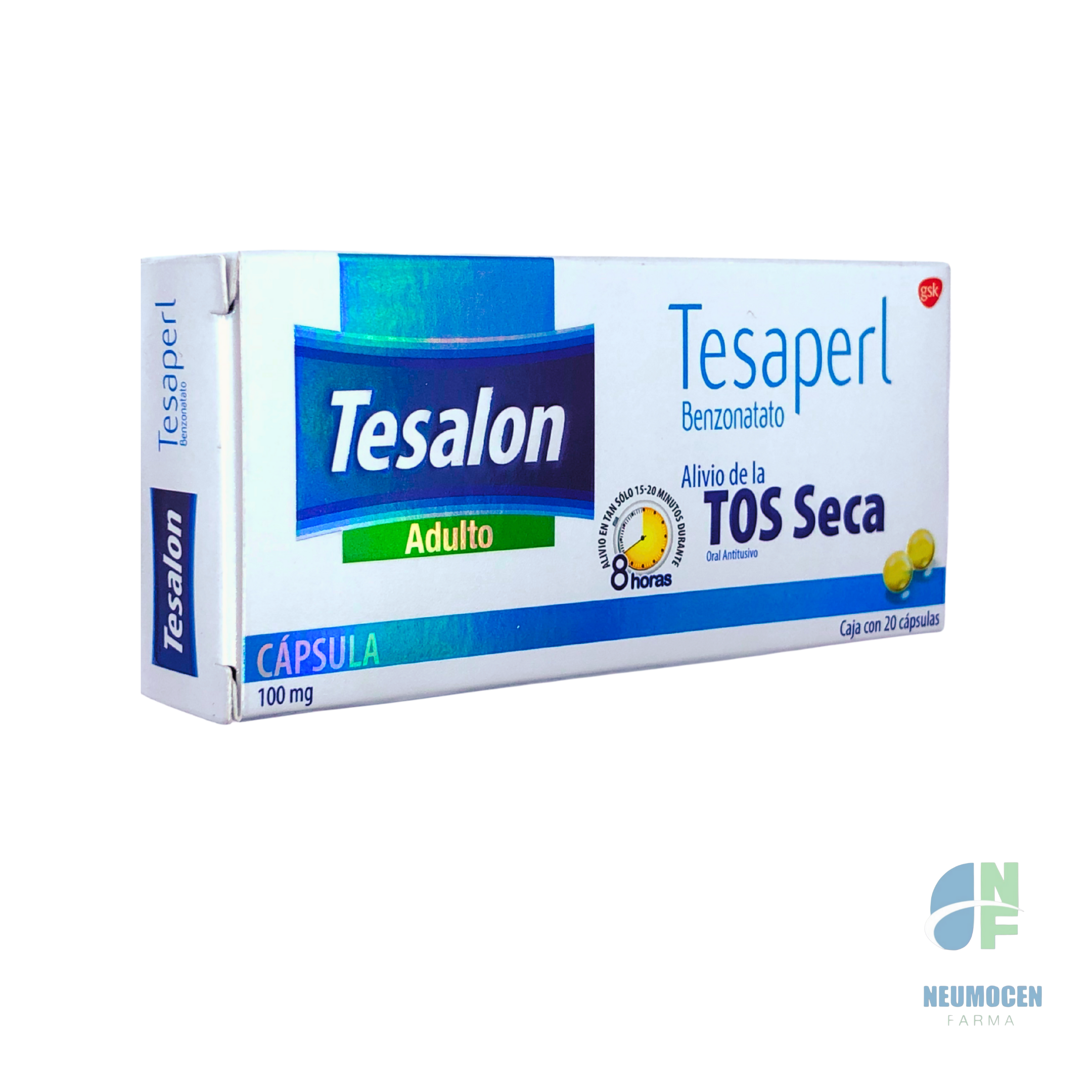 Presentación en caja con 20 cápsulas