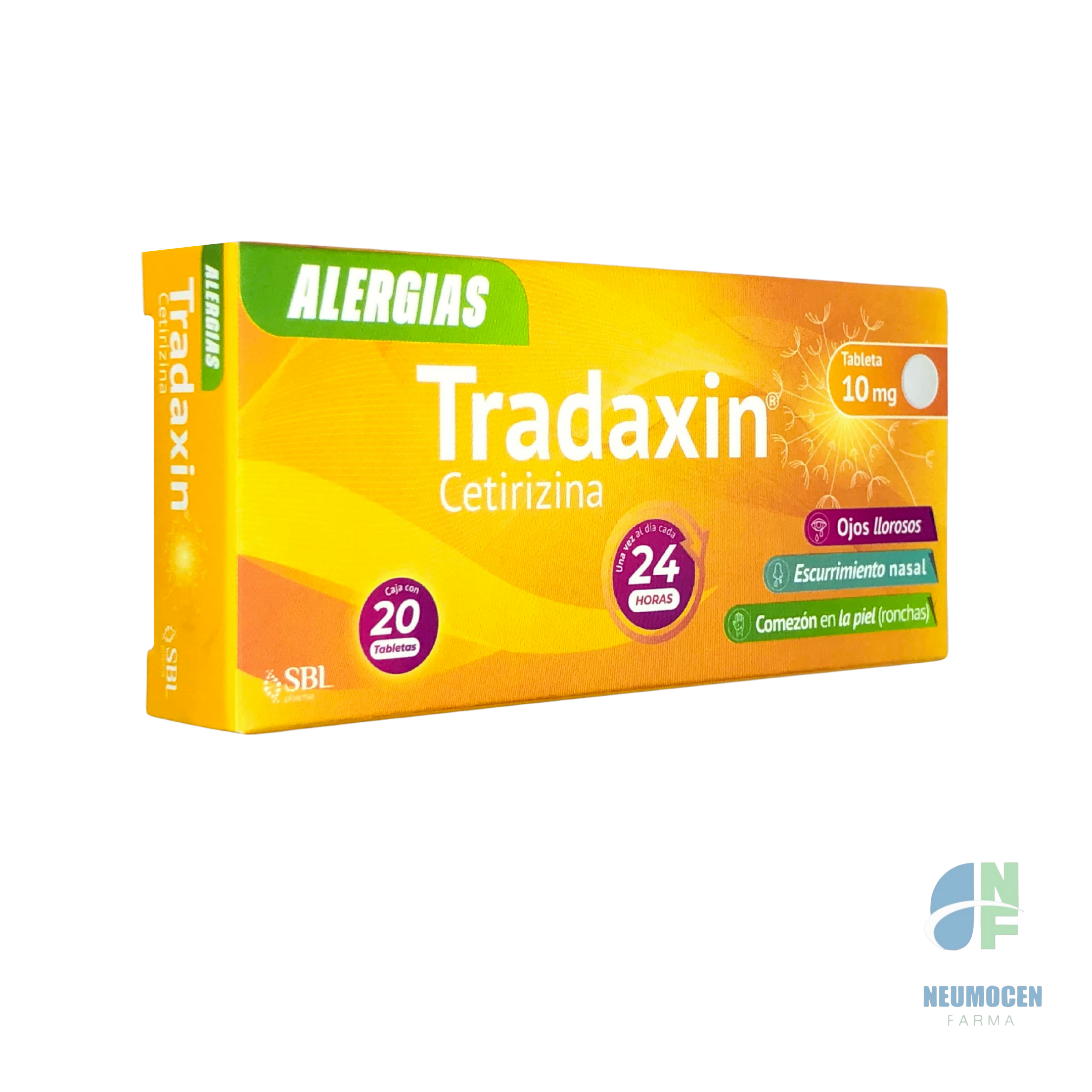 Presentación en caja con 20 tabletas