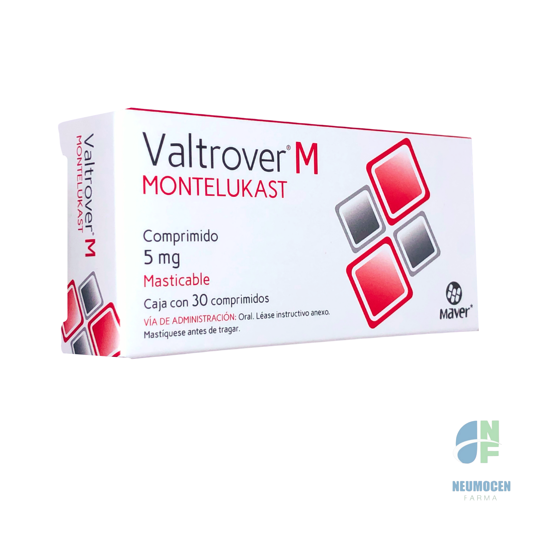 Presentación en caja con 30 comprimidos