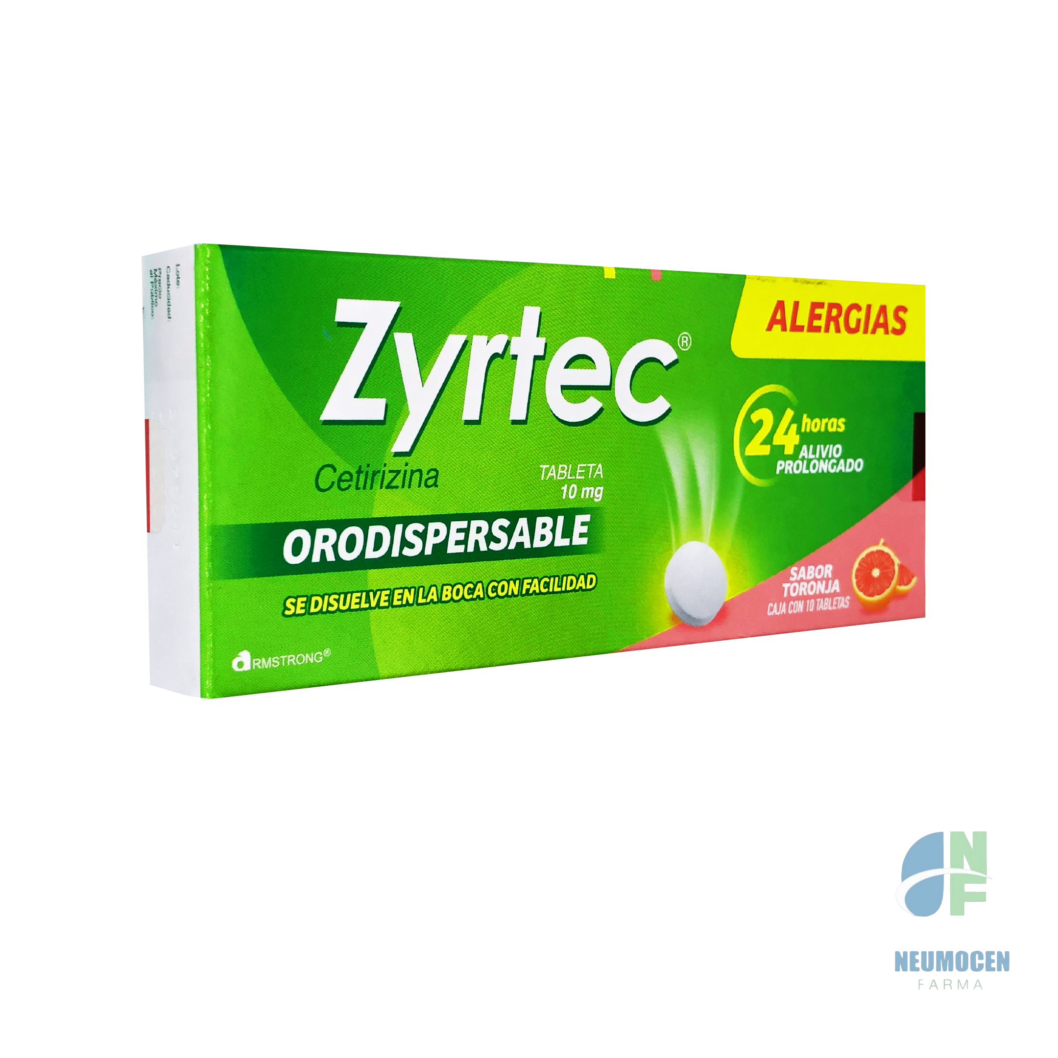 Presentación en caja con 10 tabletas