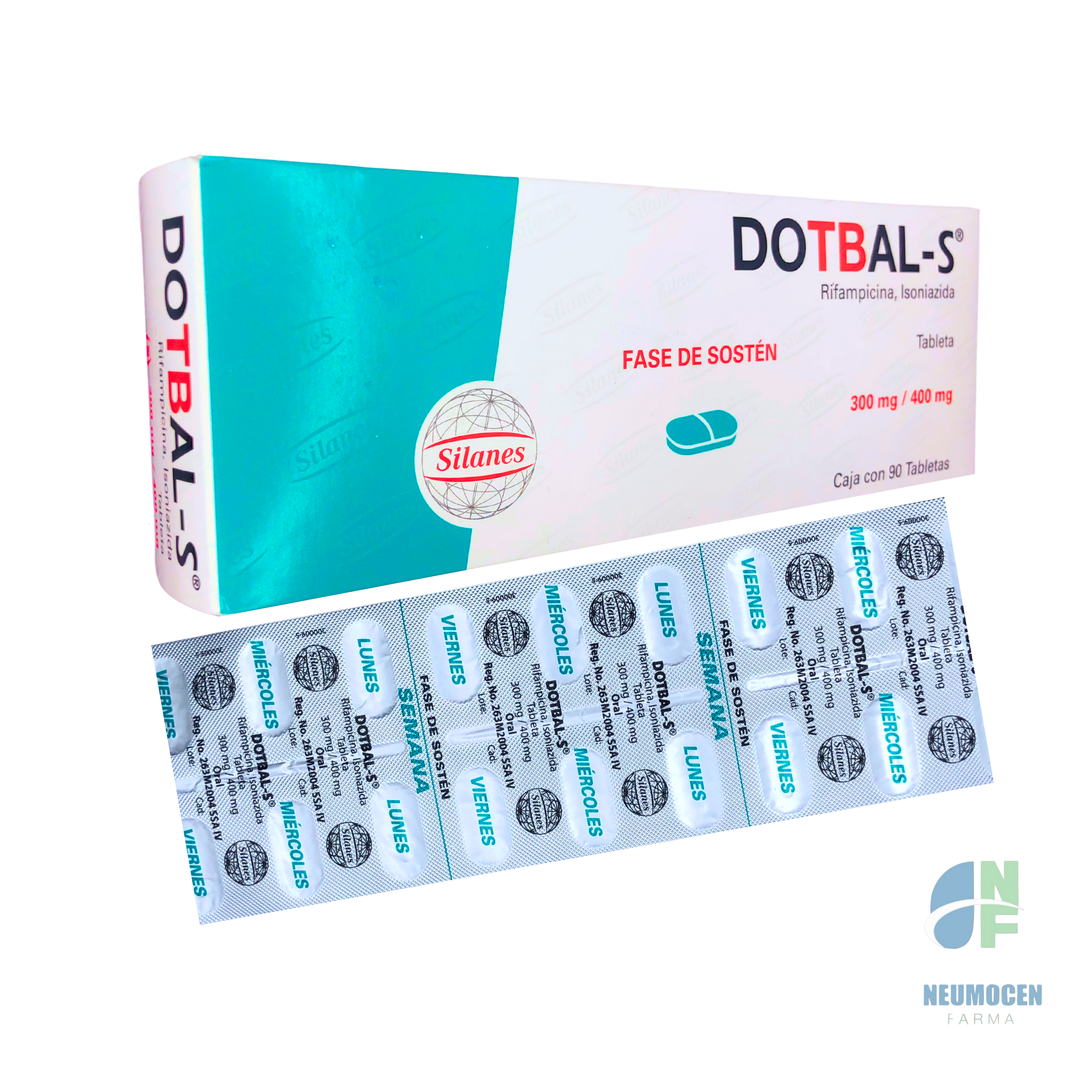 Presentación en caja con 90 tabletas