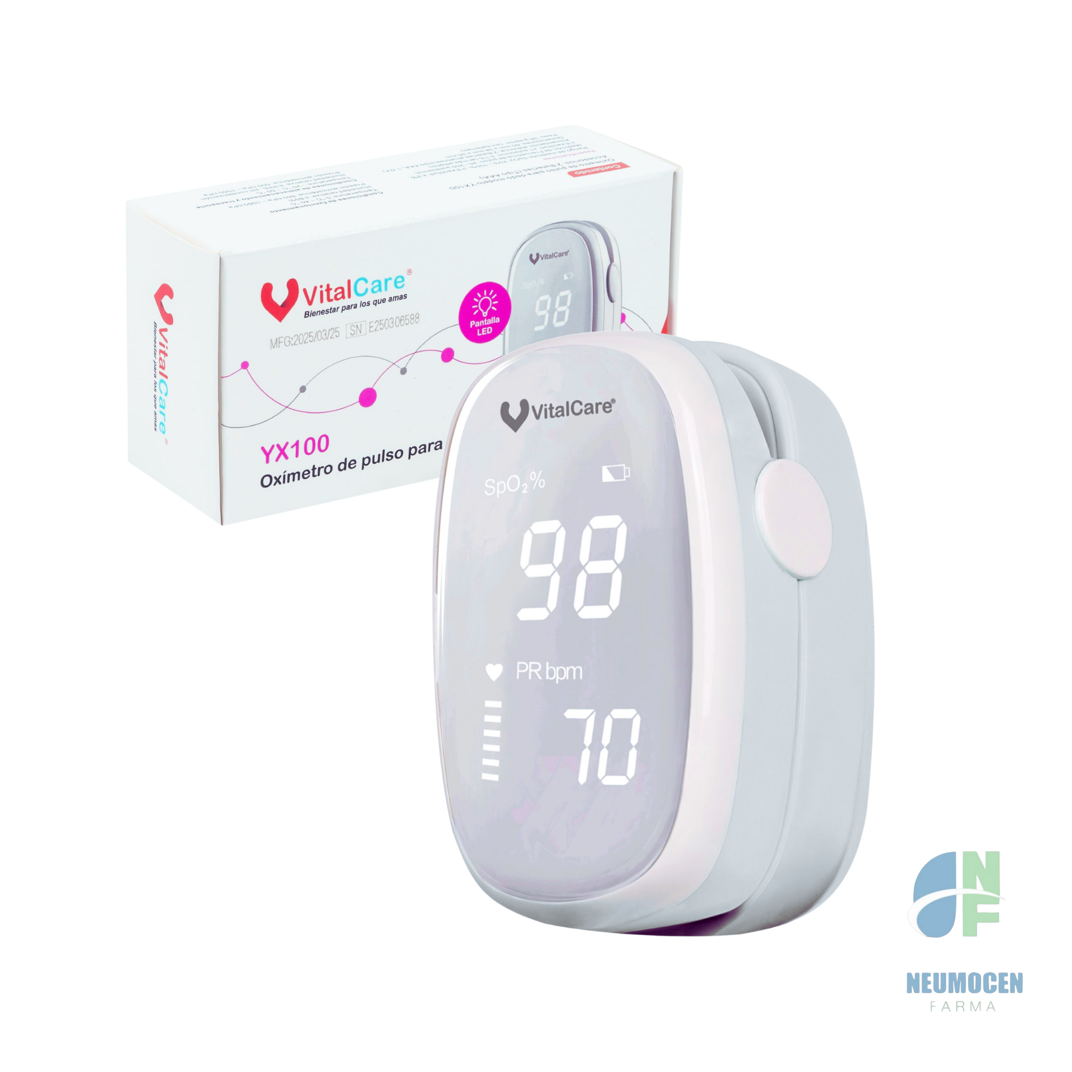 Oxímetro de Pulso vitalcare yx100