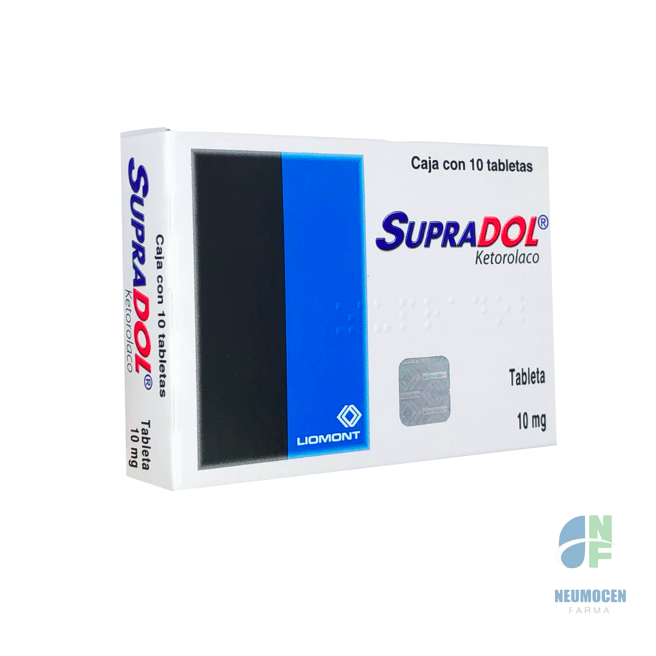 Presentación en caja con 10 tabletas