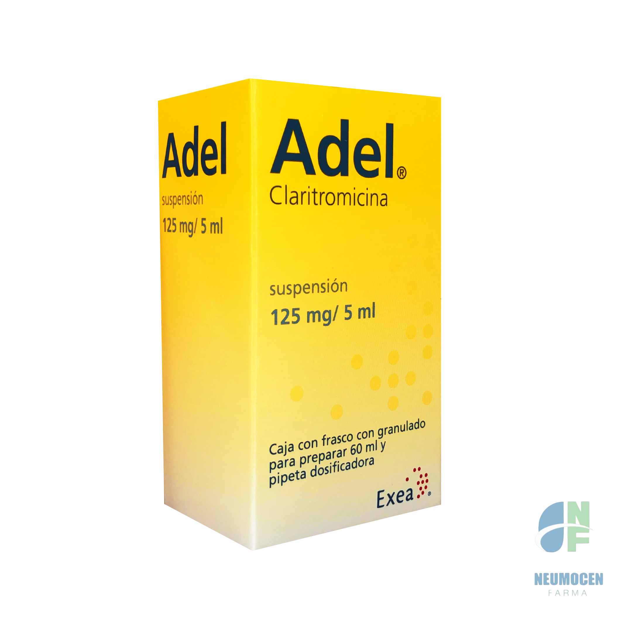 Caja con frasco granulado para 60 ml y pipeta dosificadora