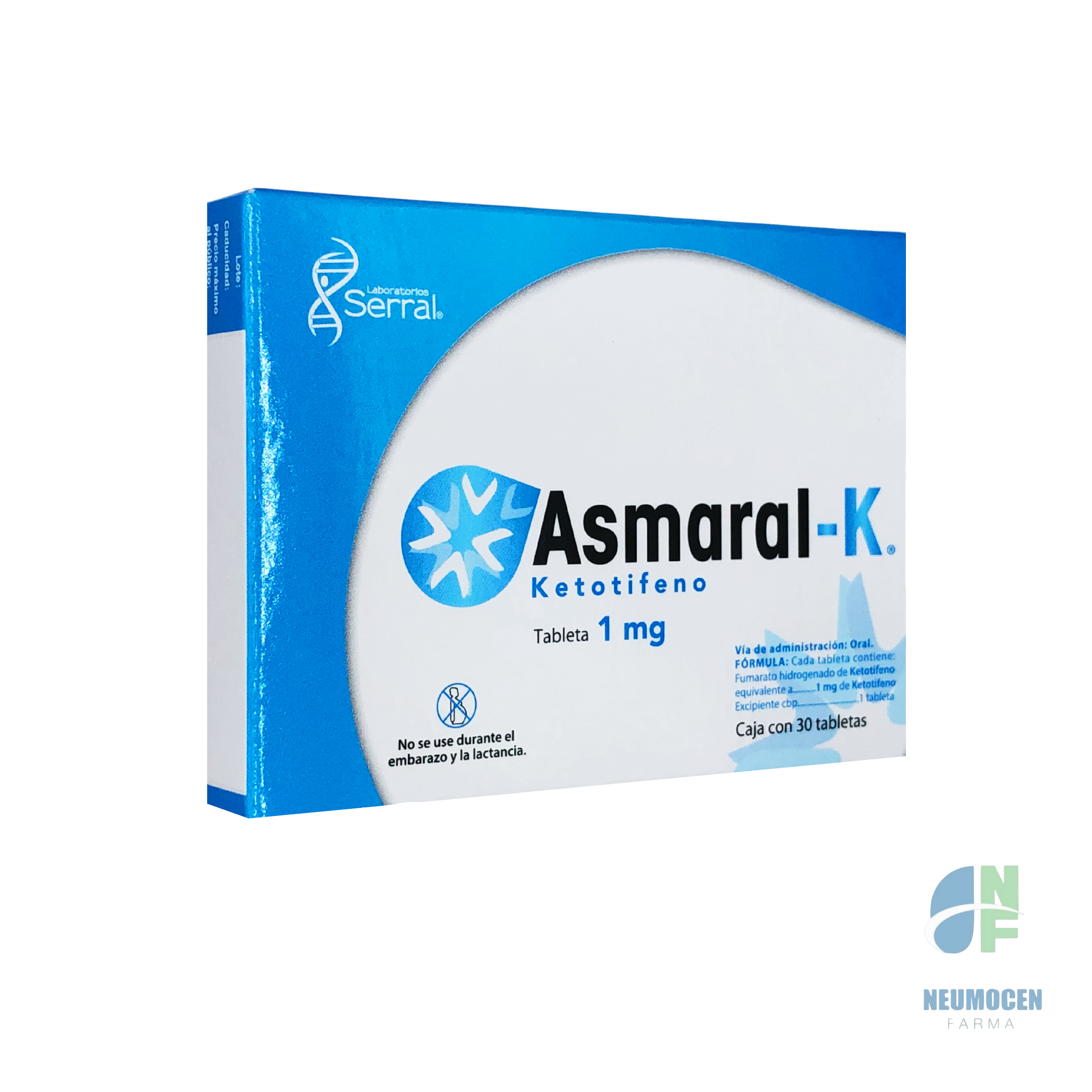 Presentación en caja con 30 tabletas