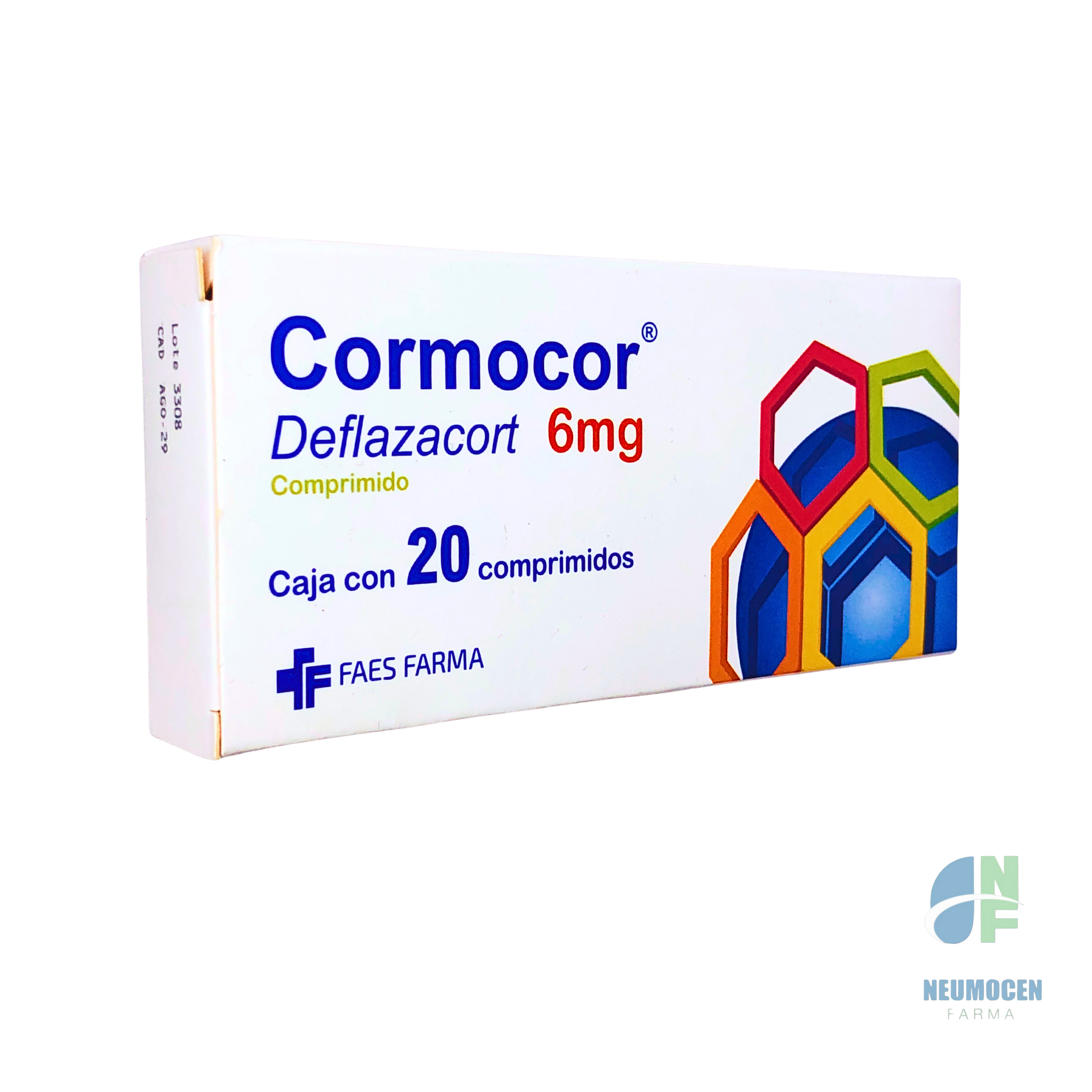 Presentación en caja con 20 comprimidos