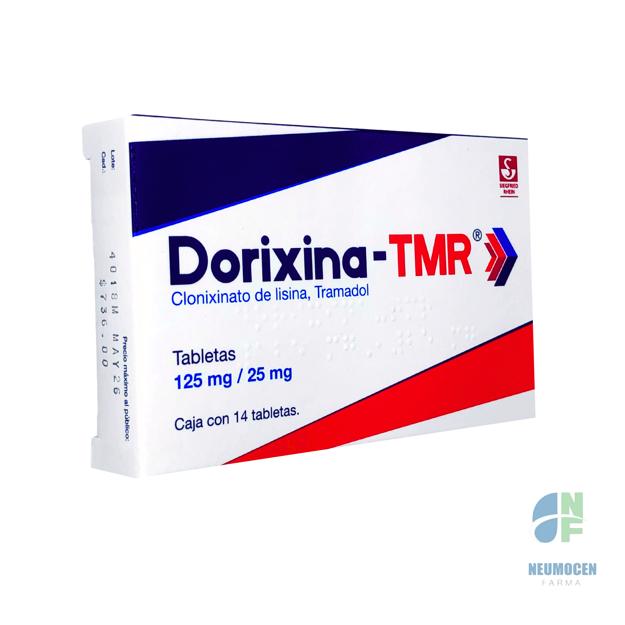 Presentación en caja con 14 tabletas