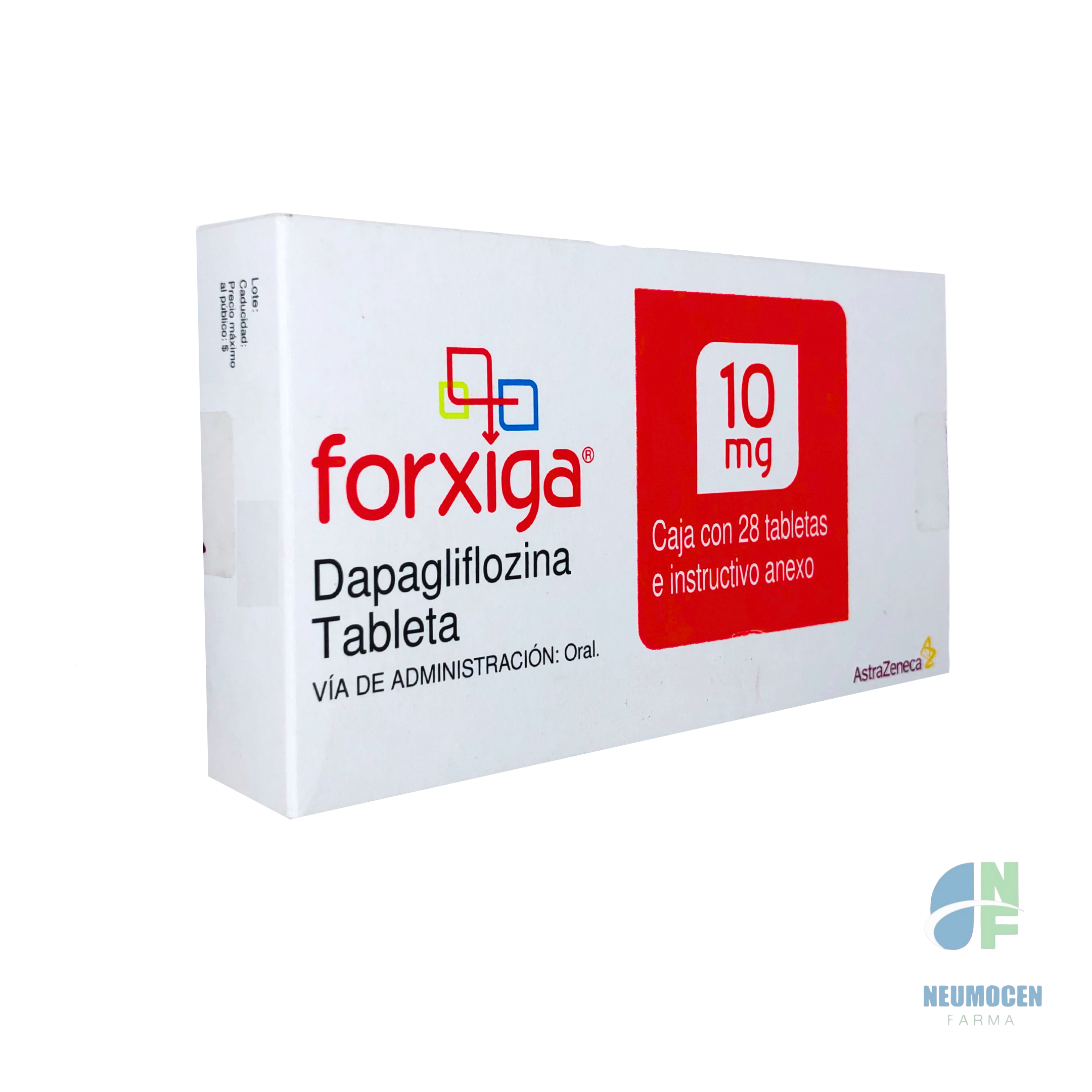 Caja con 28 tabletas e instructivo anexo