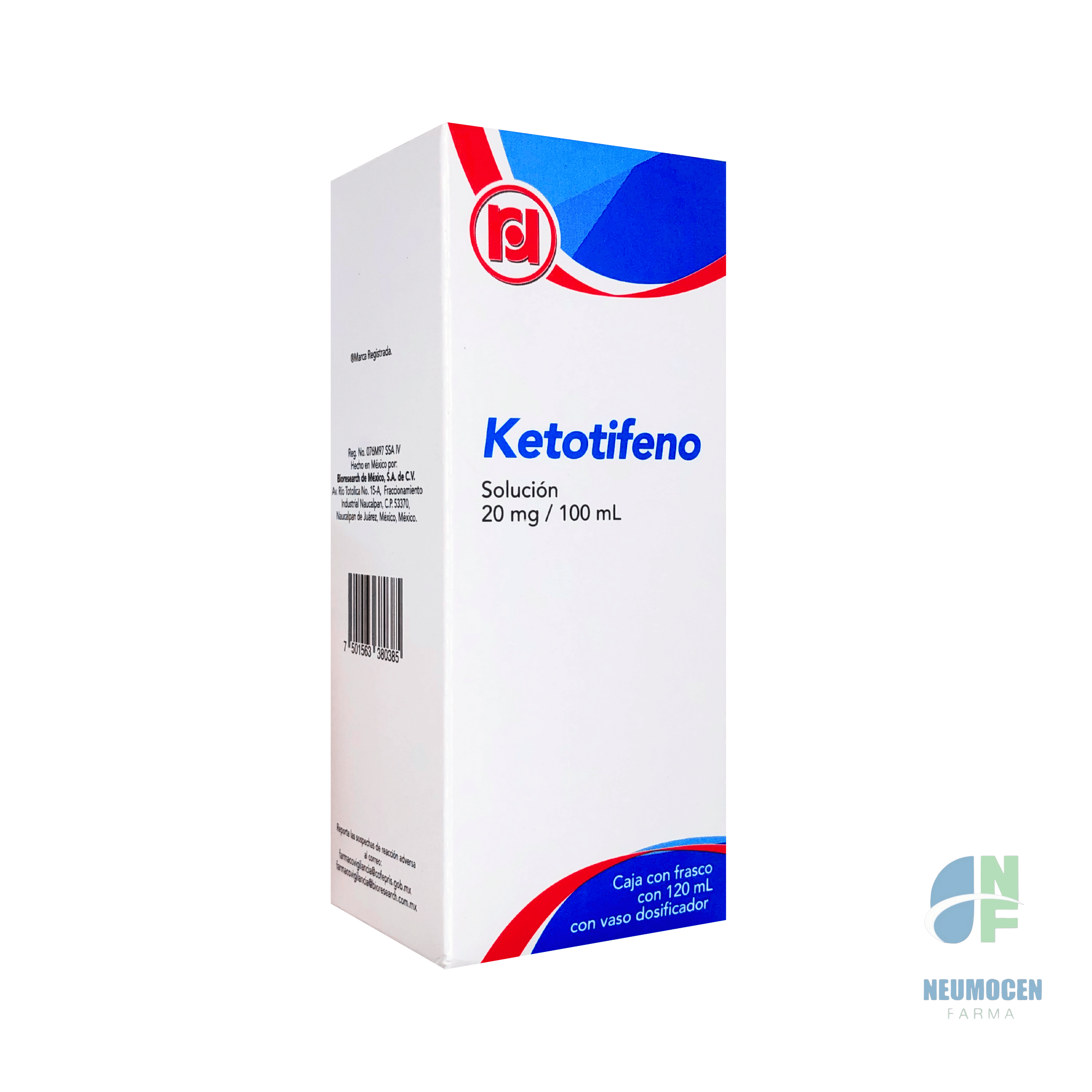 Caja con 120 ml con vaso dosificador