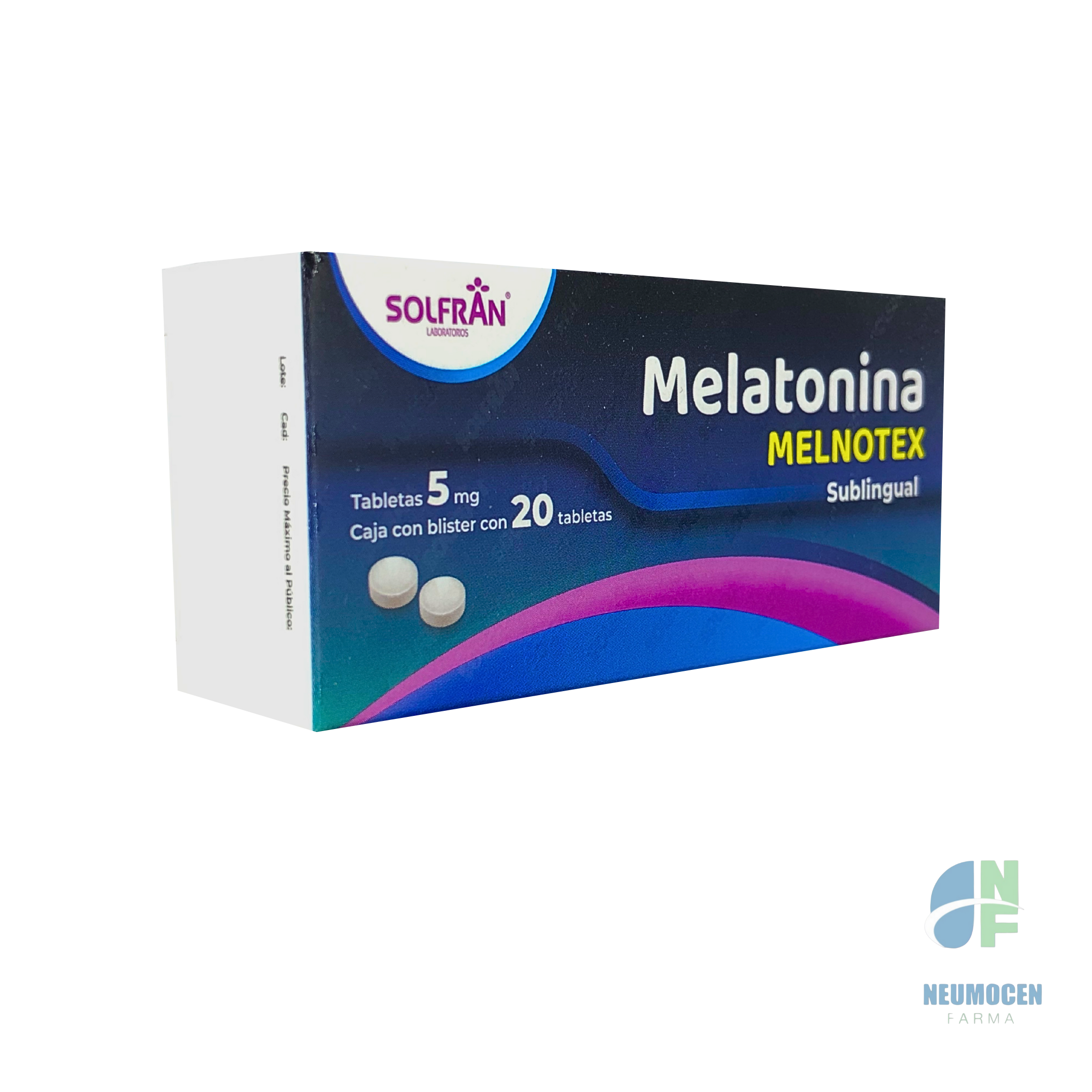 Presentación en caja con 20 tabletas