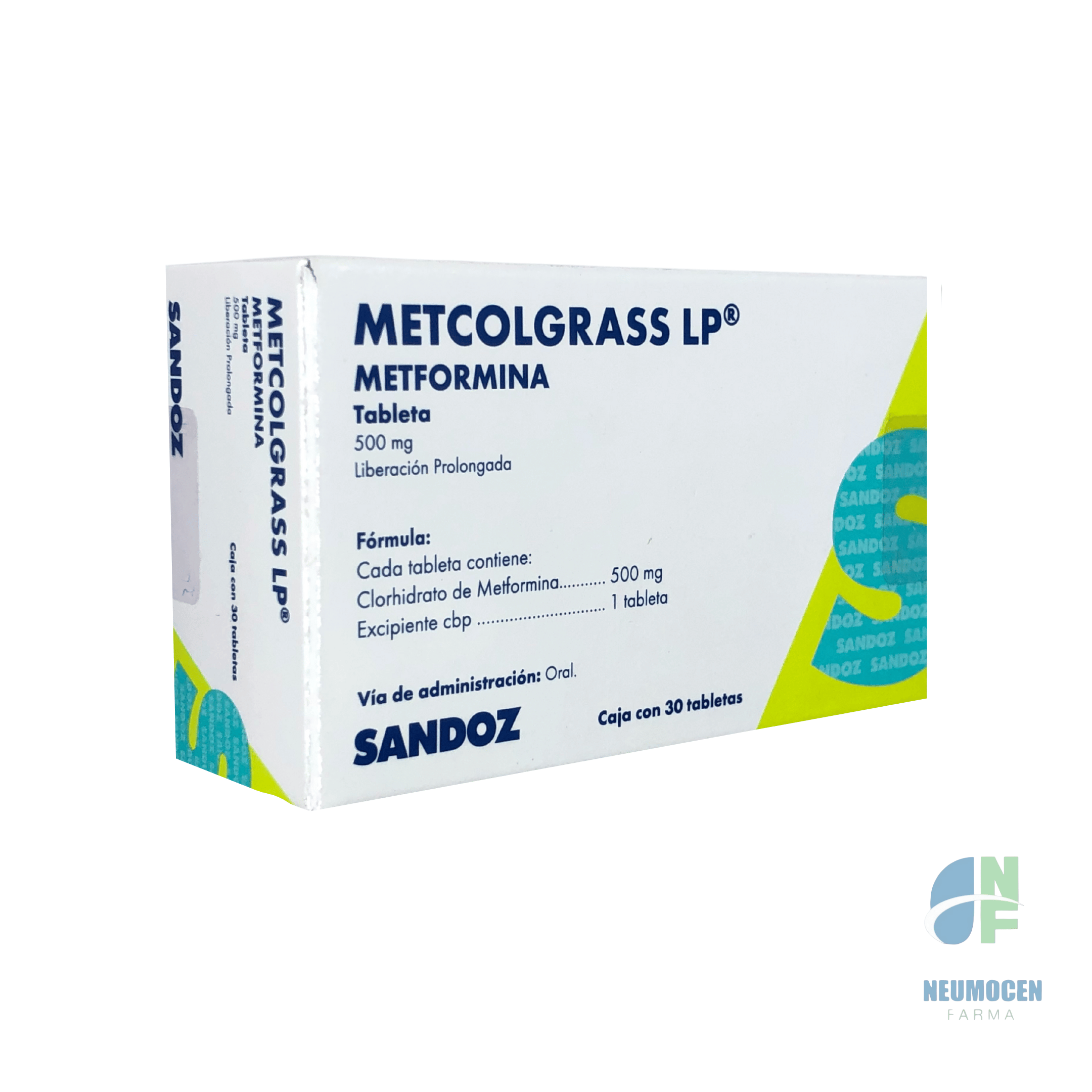 Presentación en caja con 30 tabletas