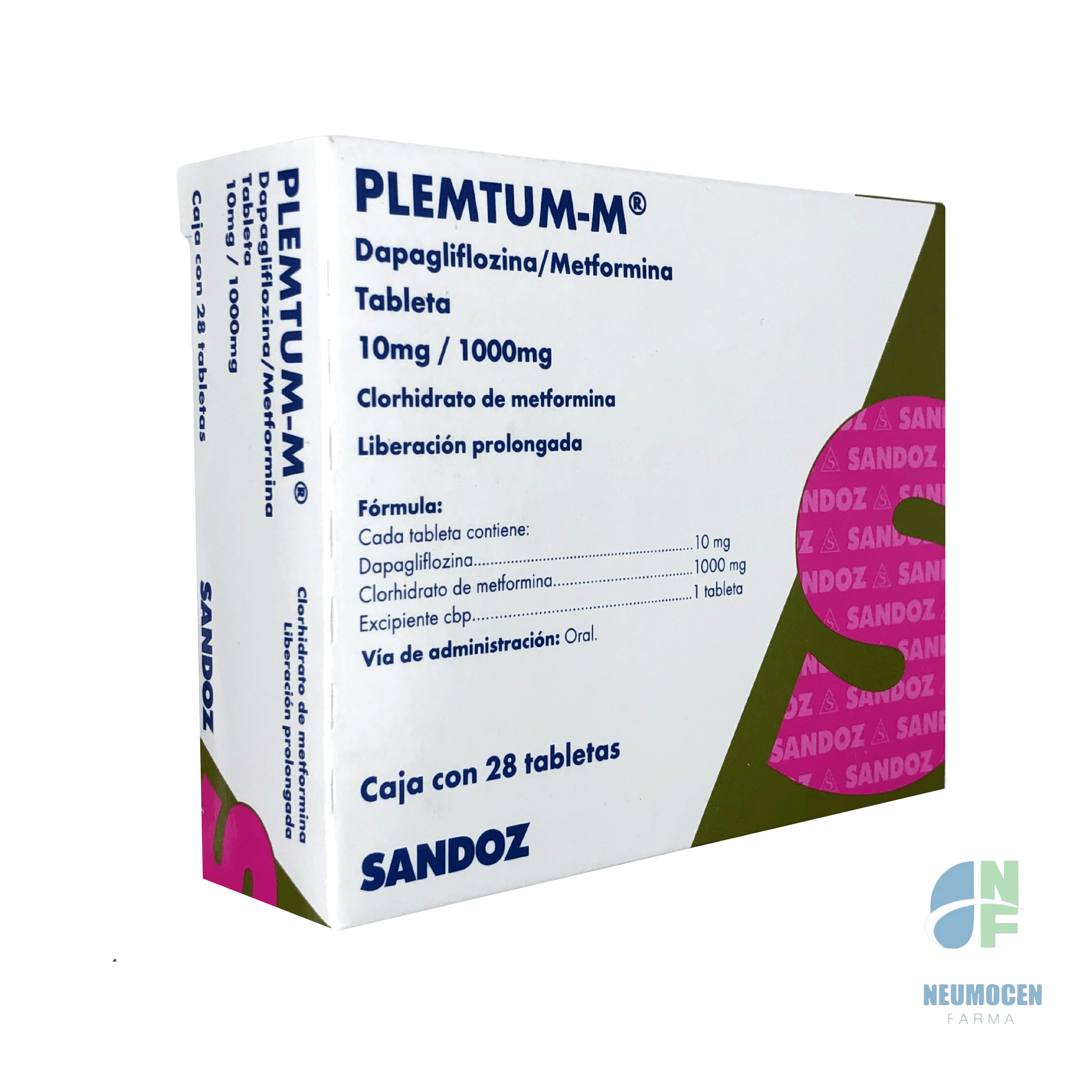 Presentación en caja con 28 tabletas