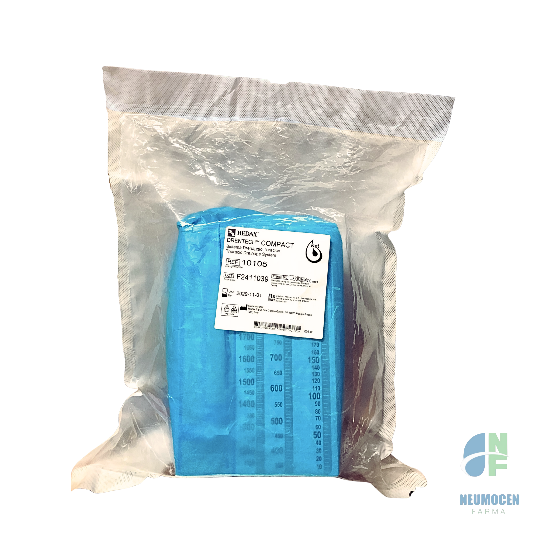 Drenaje Torácico Adulto Pediátrico - Drentech Compact Wet caja